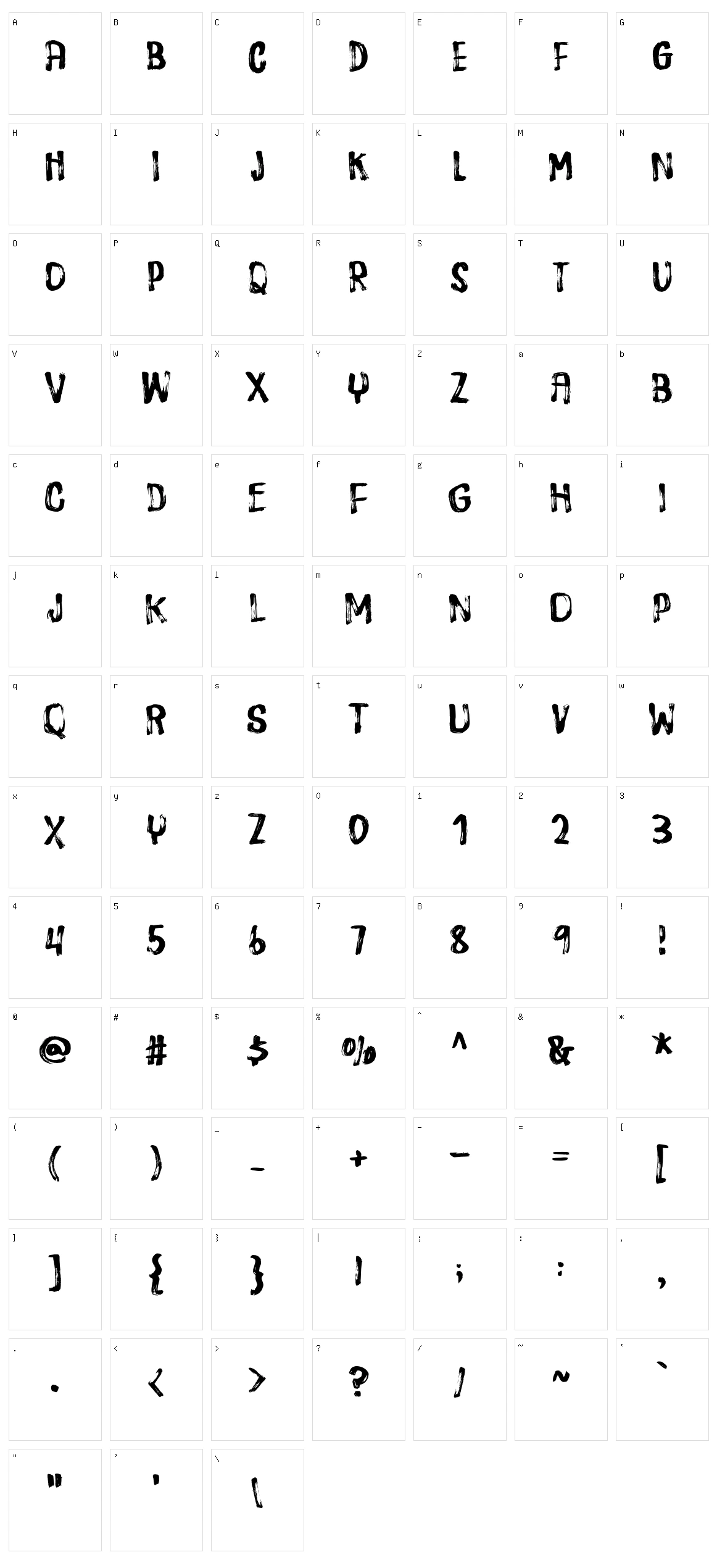 Disposition Character Set