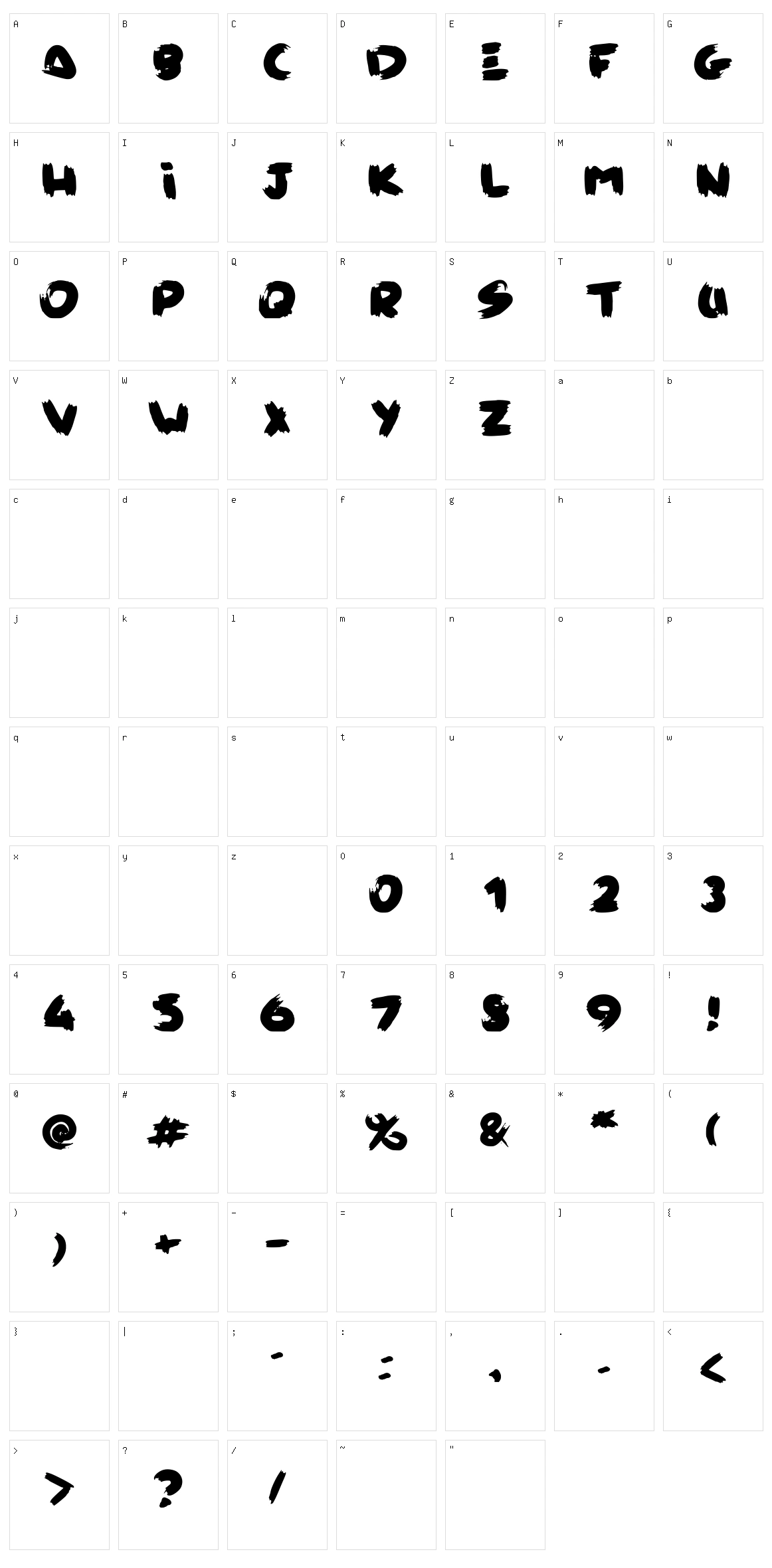 Loose Character Set