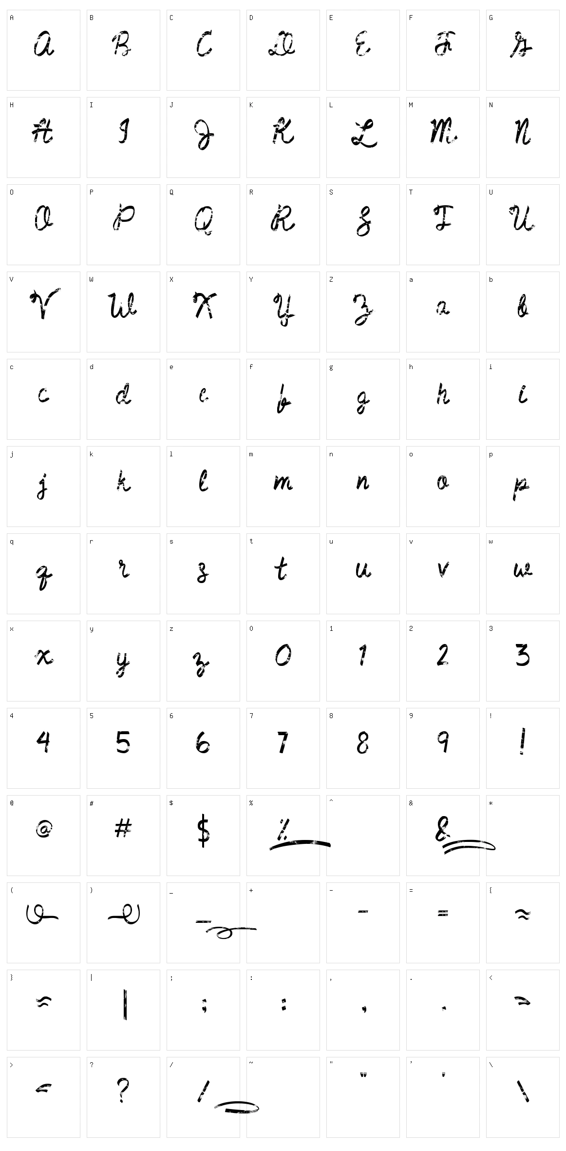 Jumper Character Set
