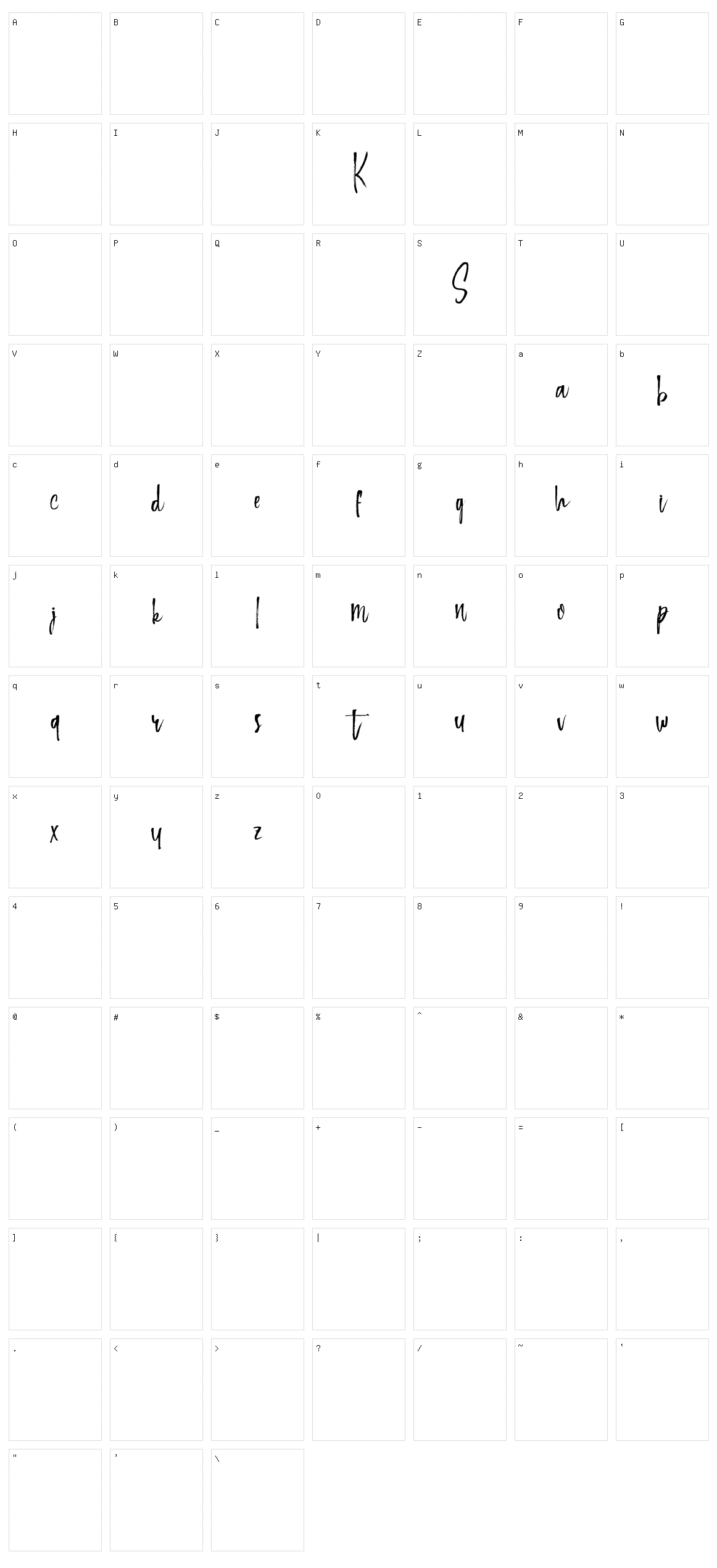 Keep Scrolling Character Set