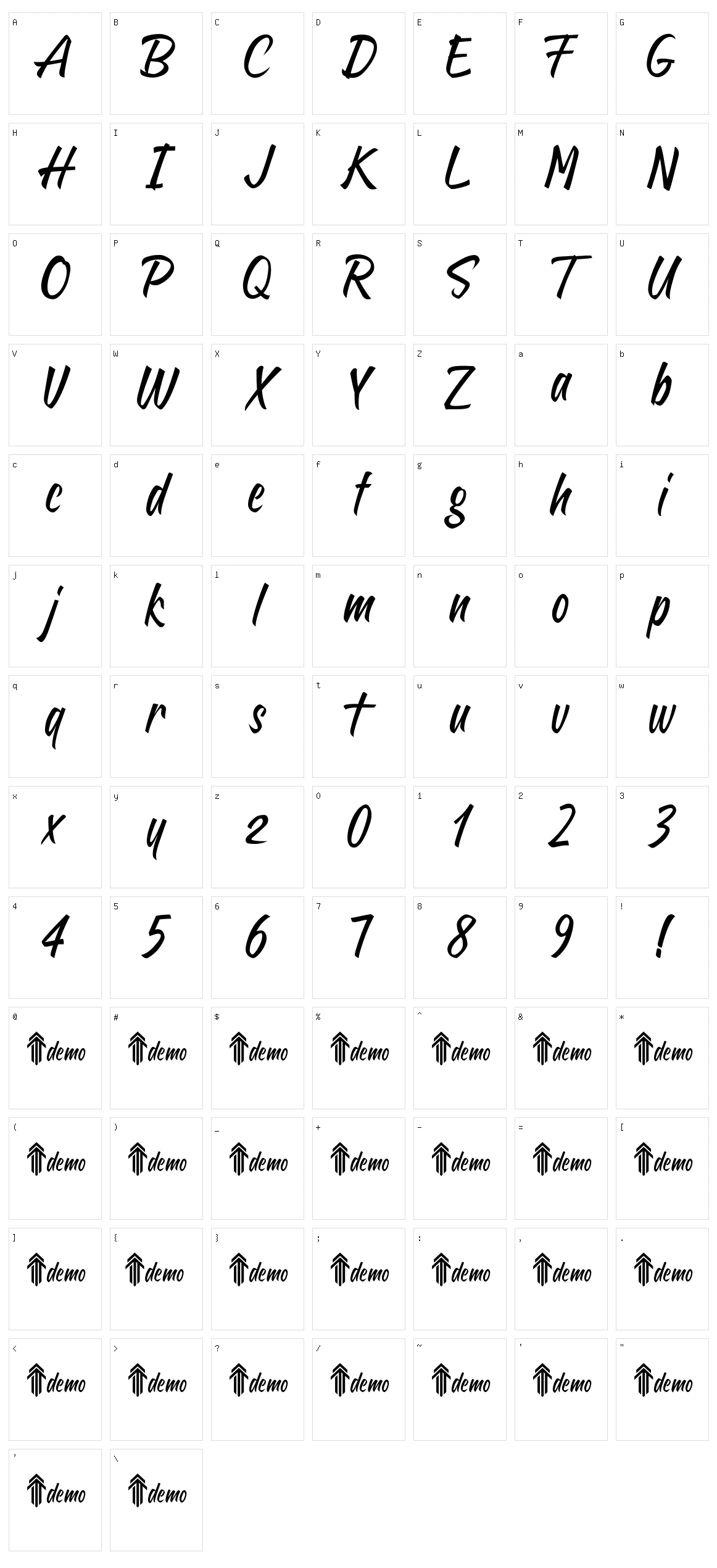 Sheptember Character Set