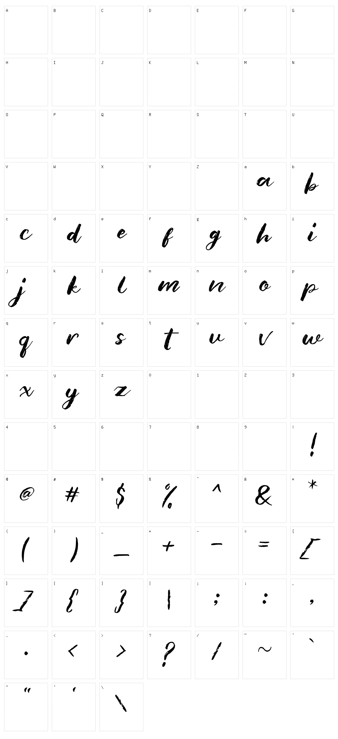Blank Monkey Character Set