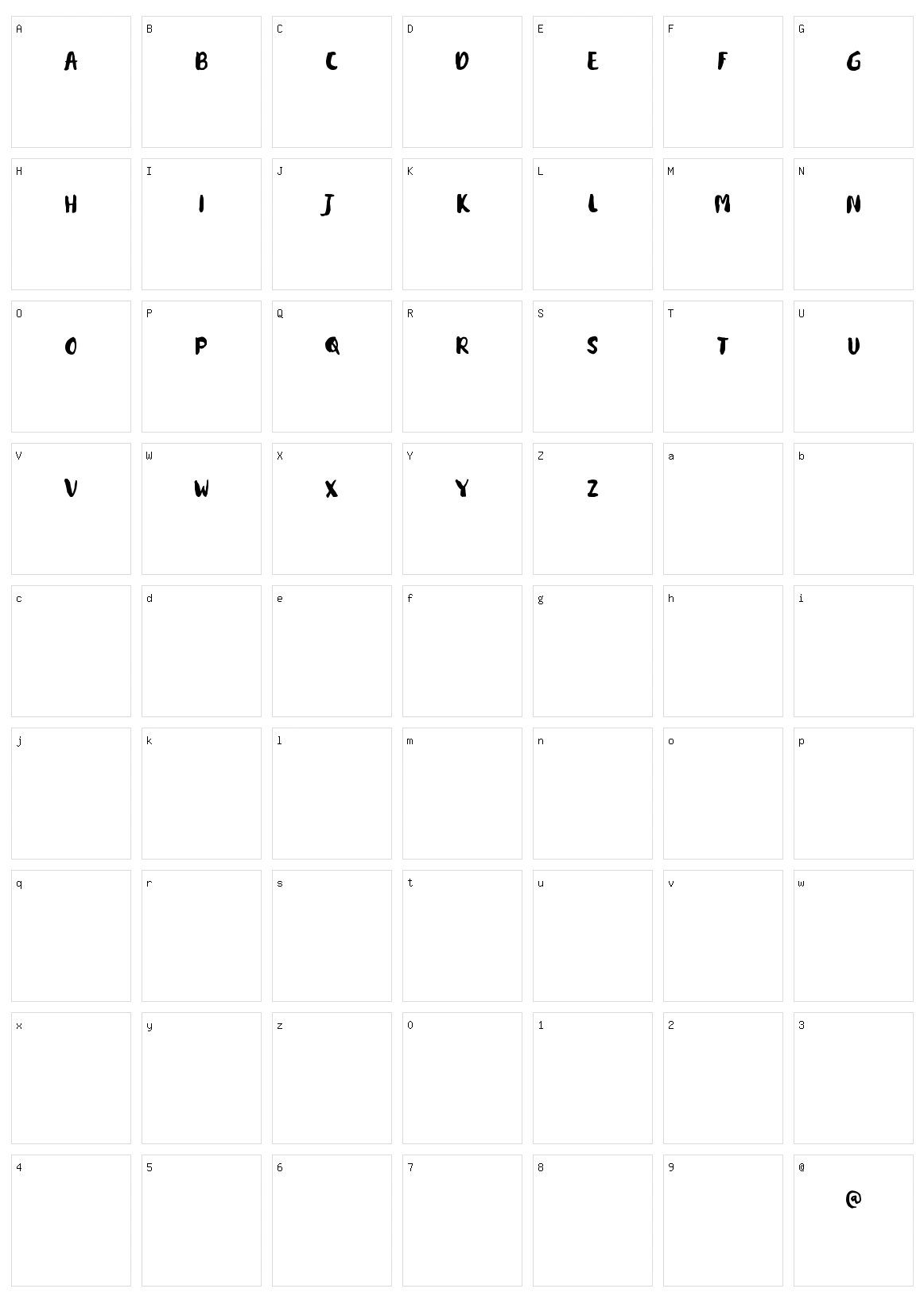 Kitadari Character Set