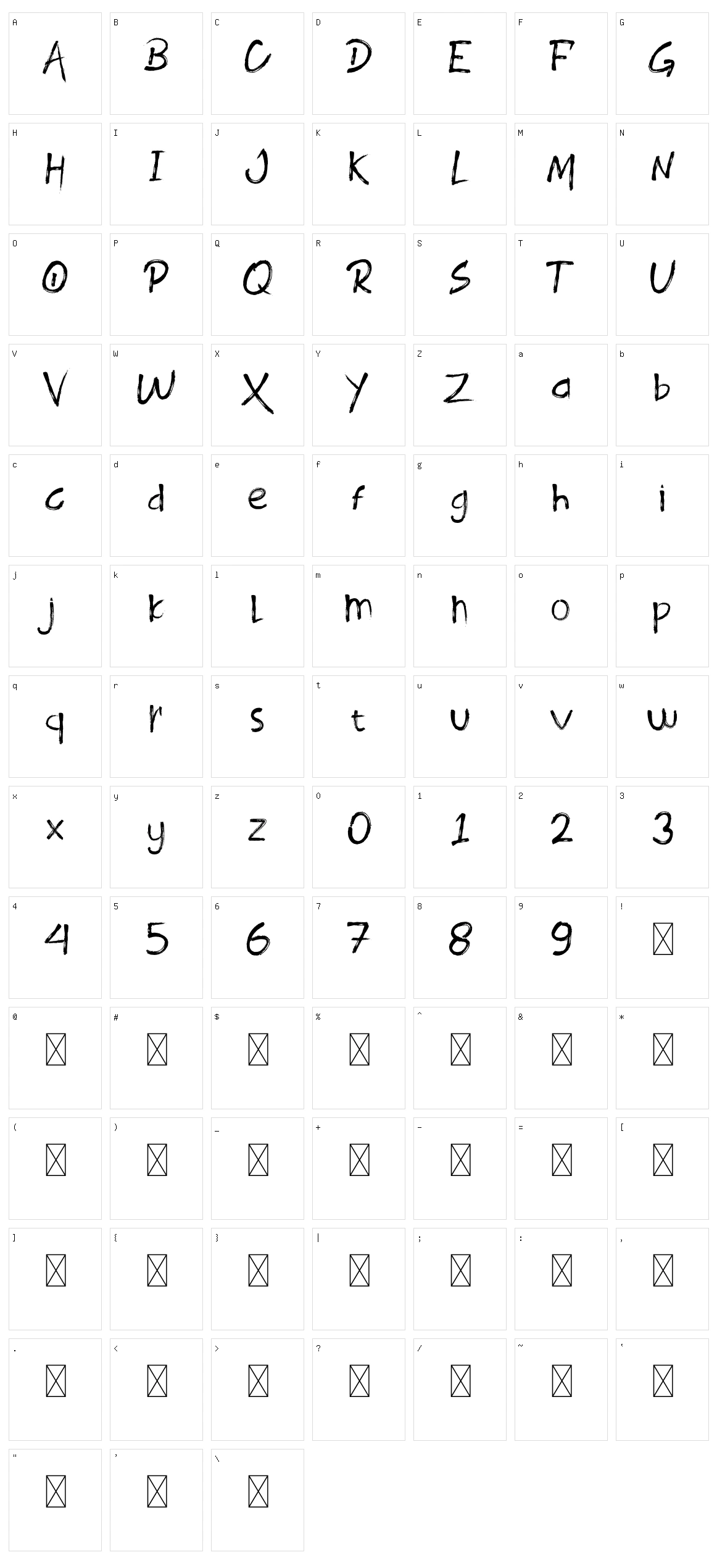 Roody Last Character Set