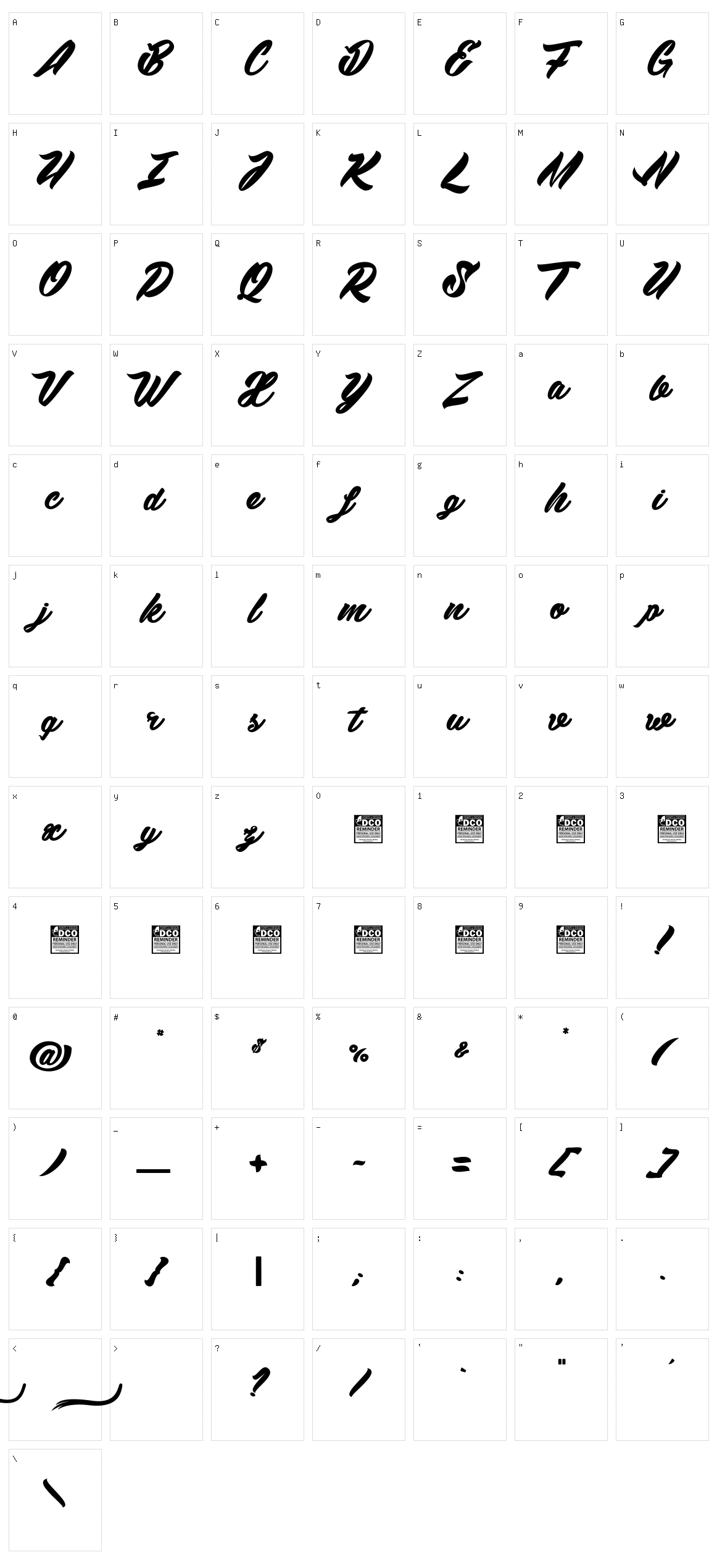 Wawie Patch Character Set