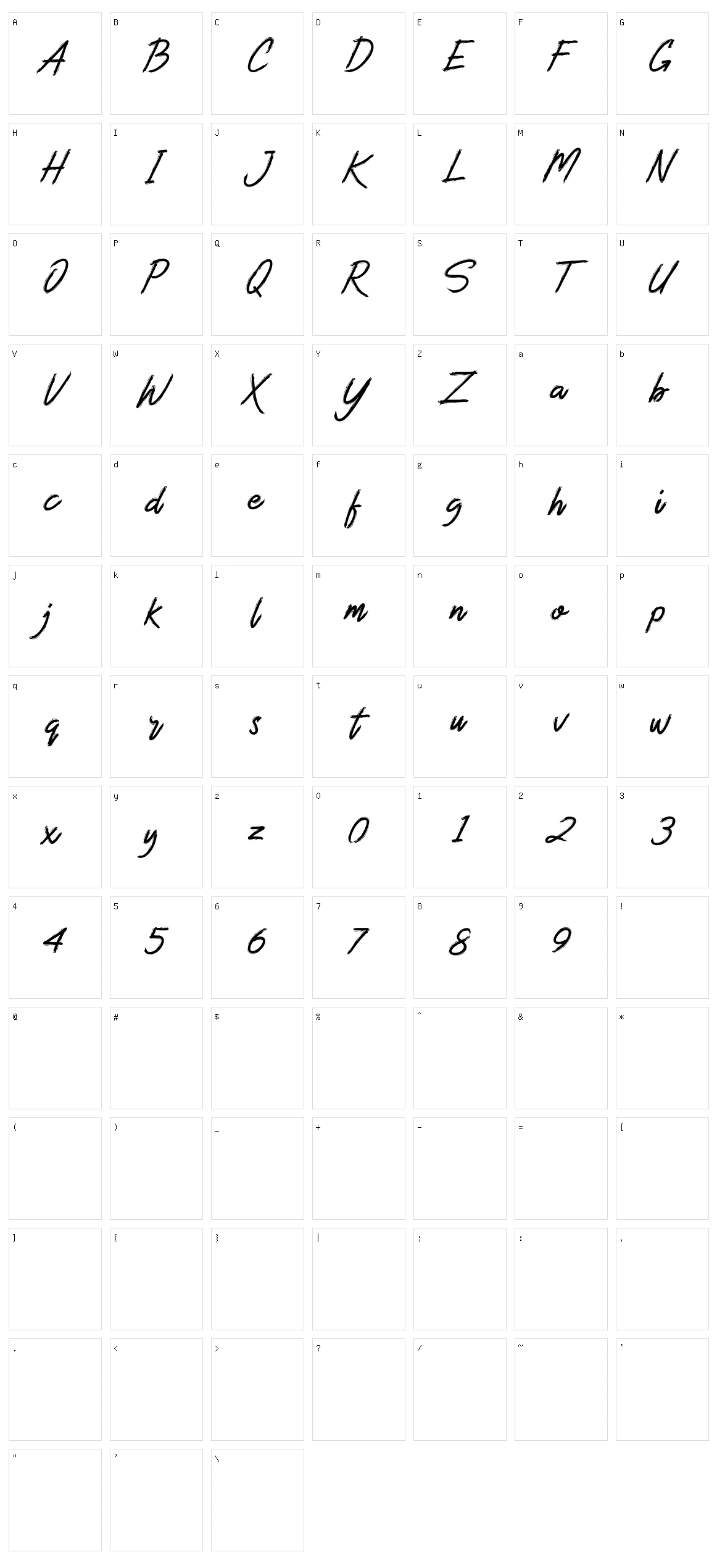 Blackbeard Character Set