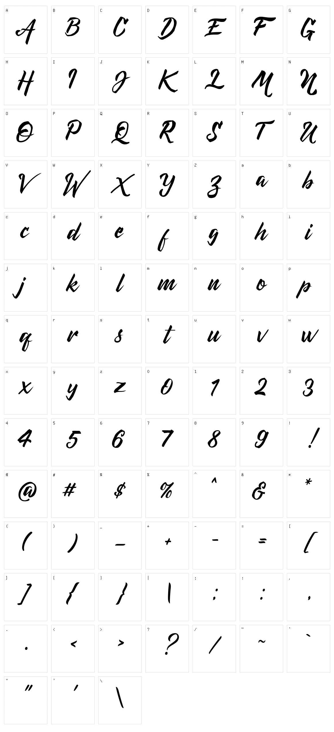 DeHangster Character Set