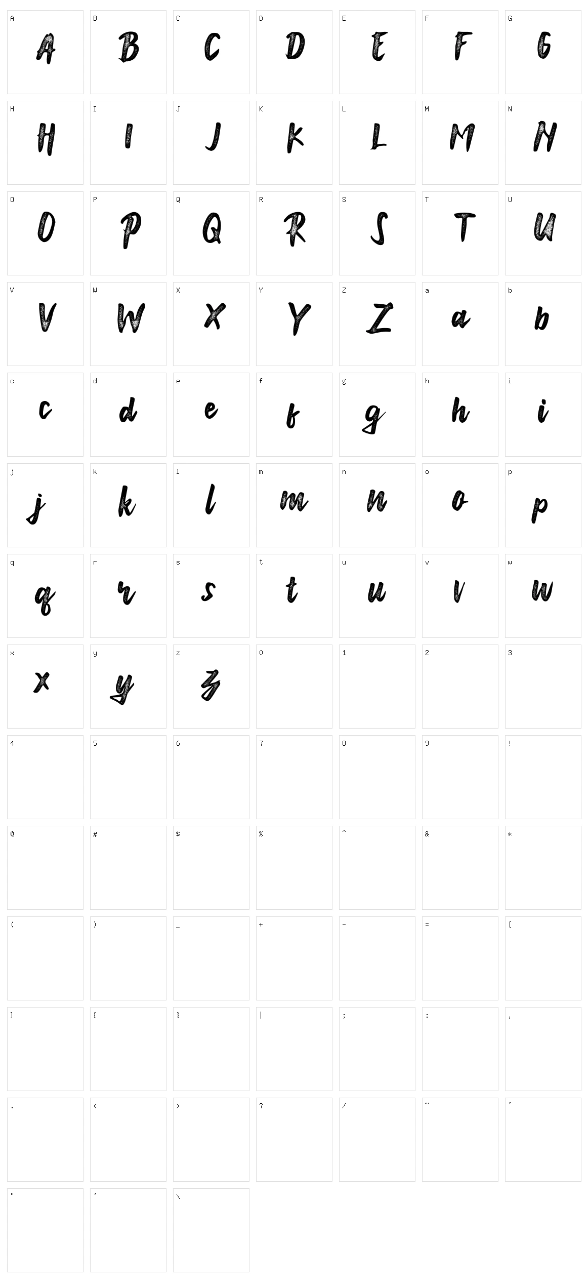 Anonim Character Set