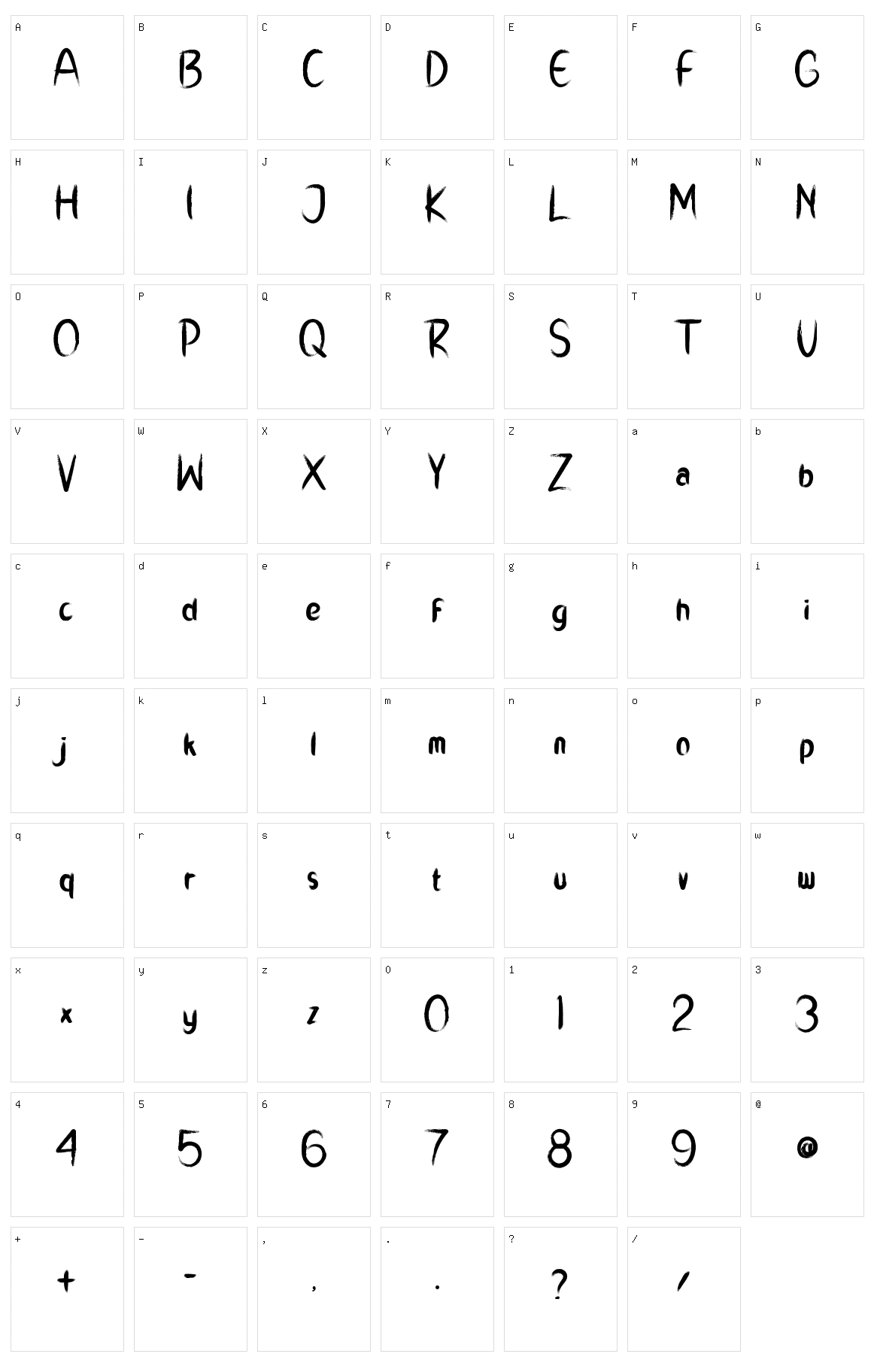 Rich Dady Character Set