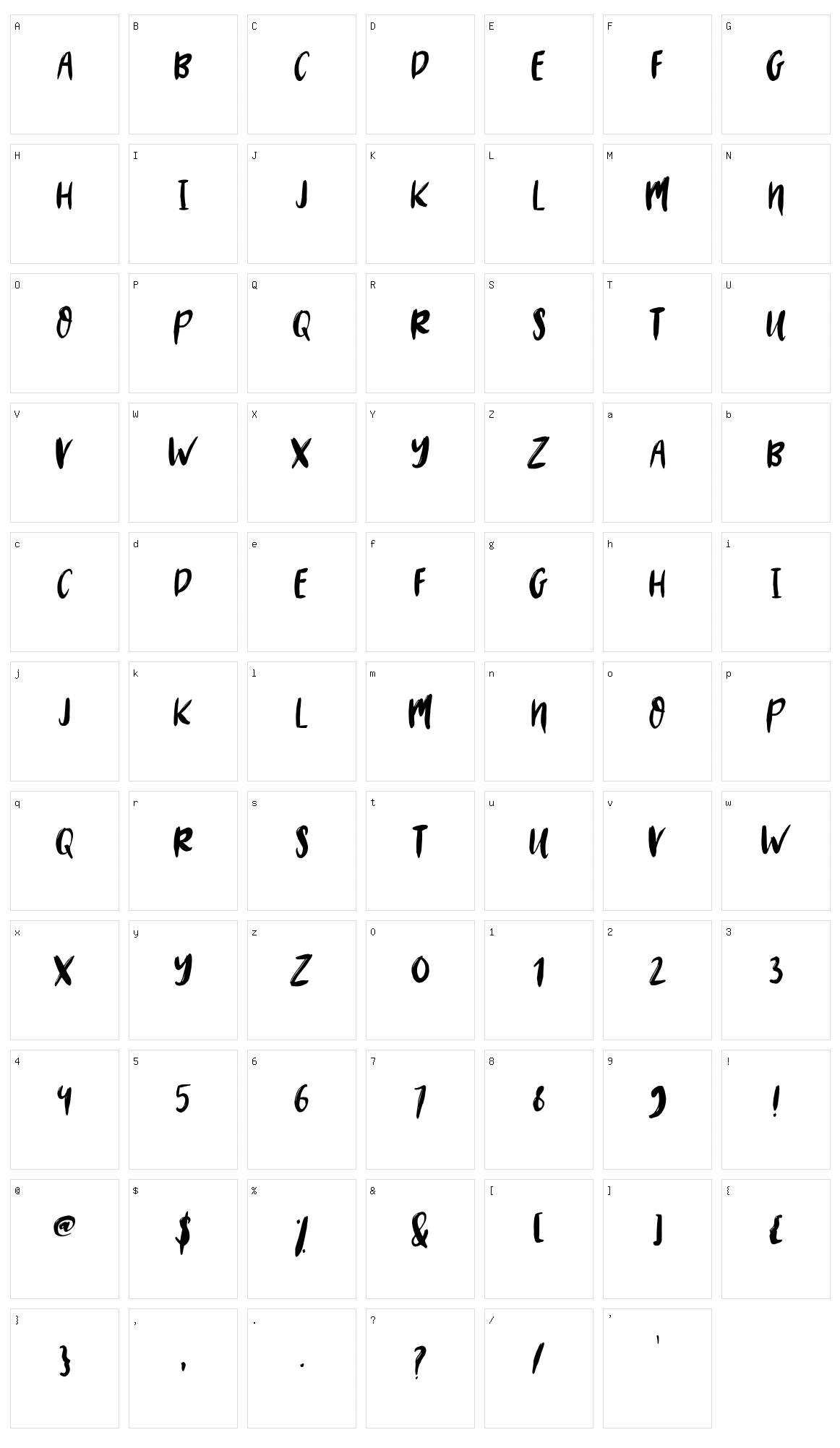 Mystery 2019 Character Set
