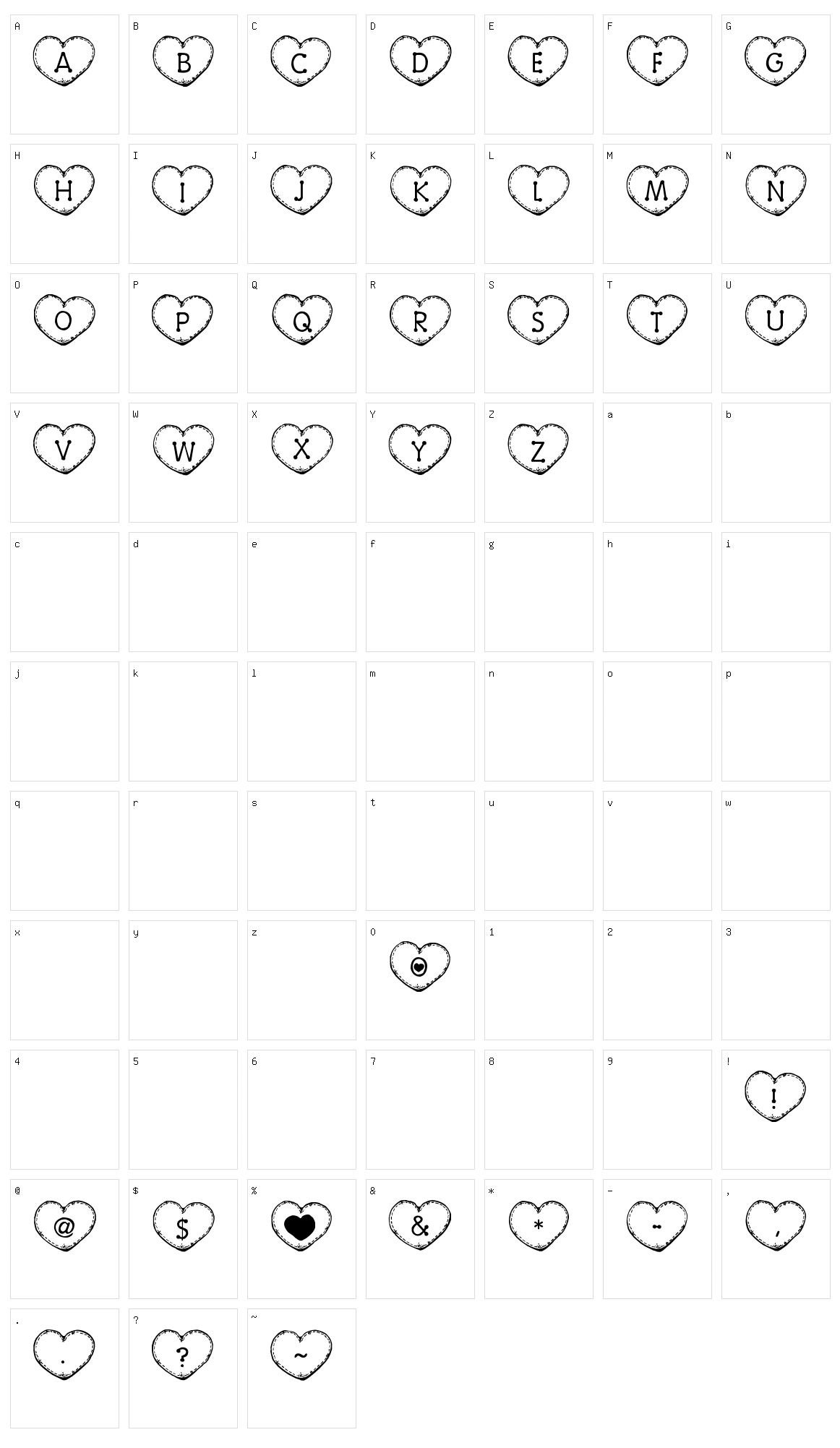 Country Hearts Character Set