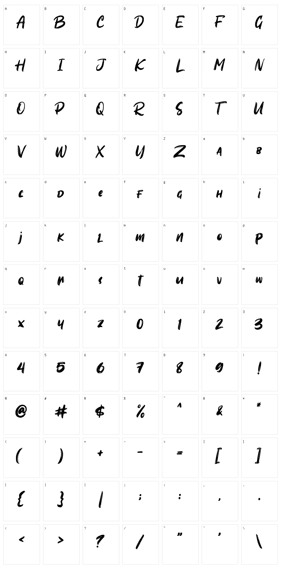 Sombori Character Set