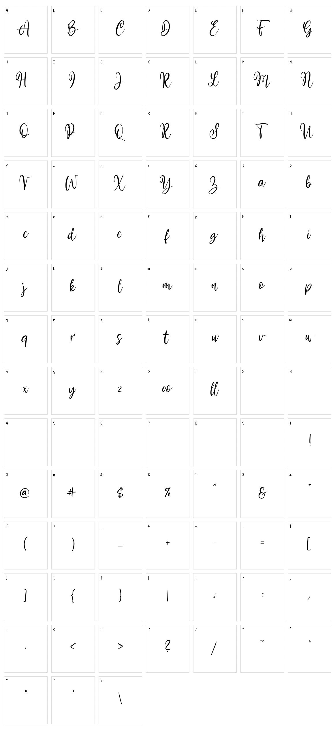 Mollywood Character Set
