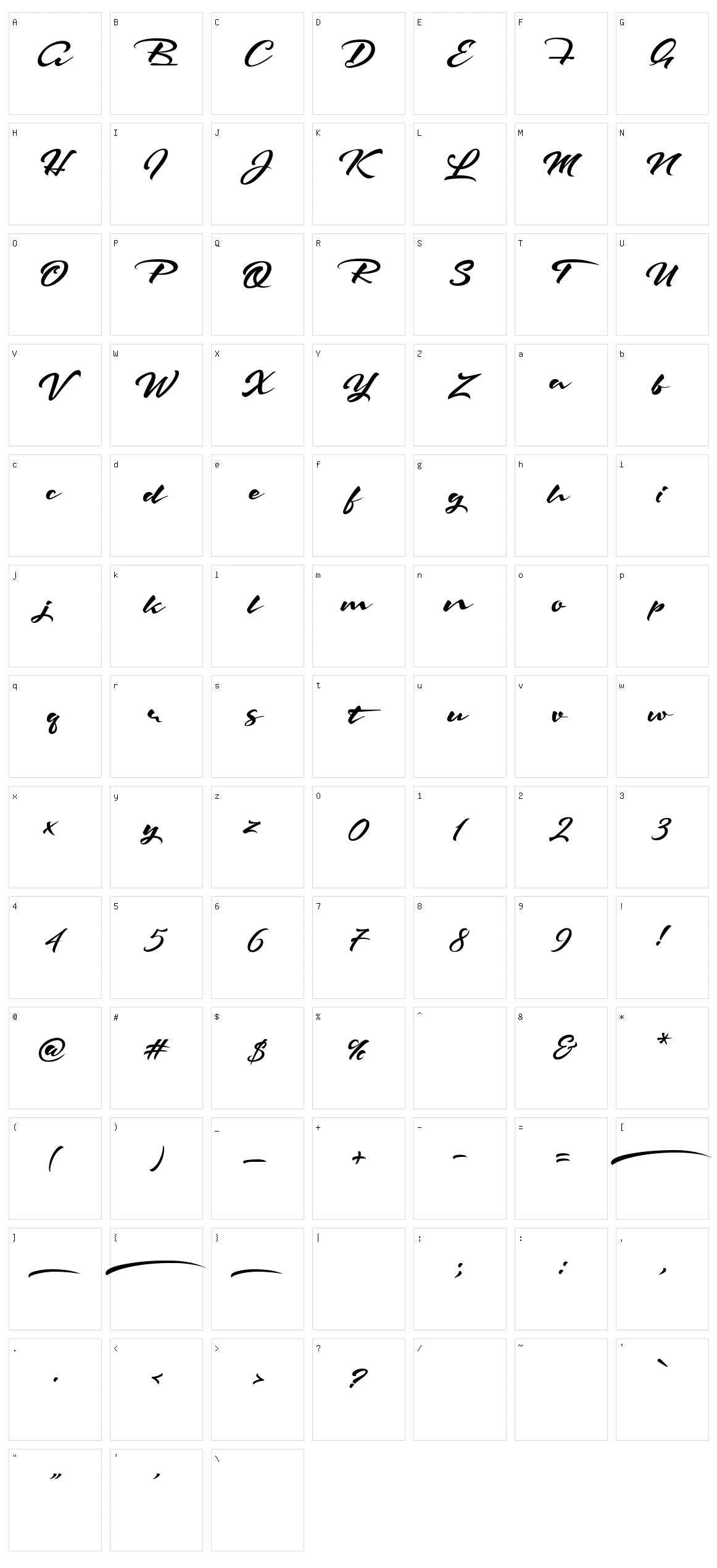 The Rattnest Character Set