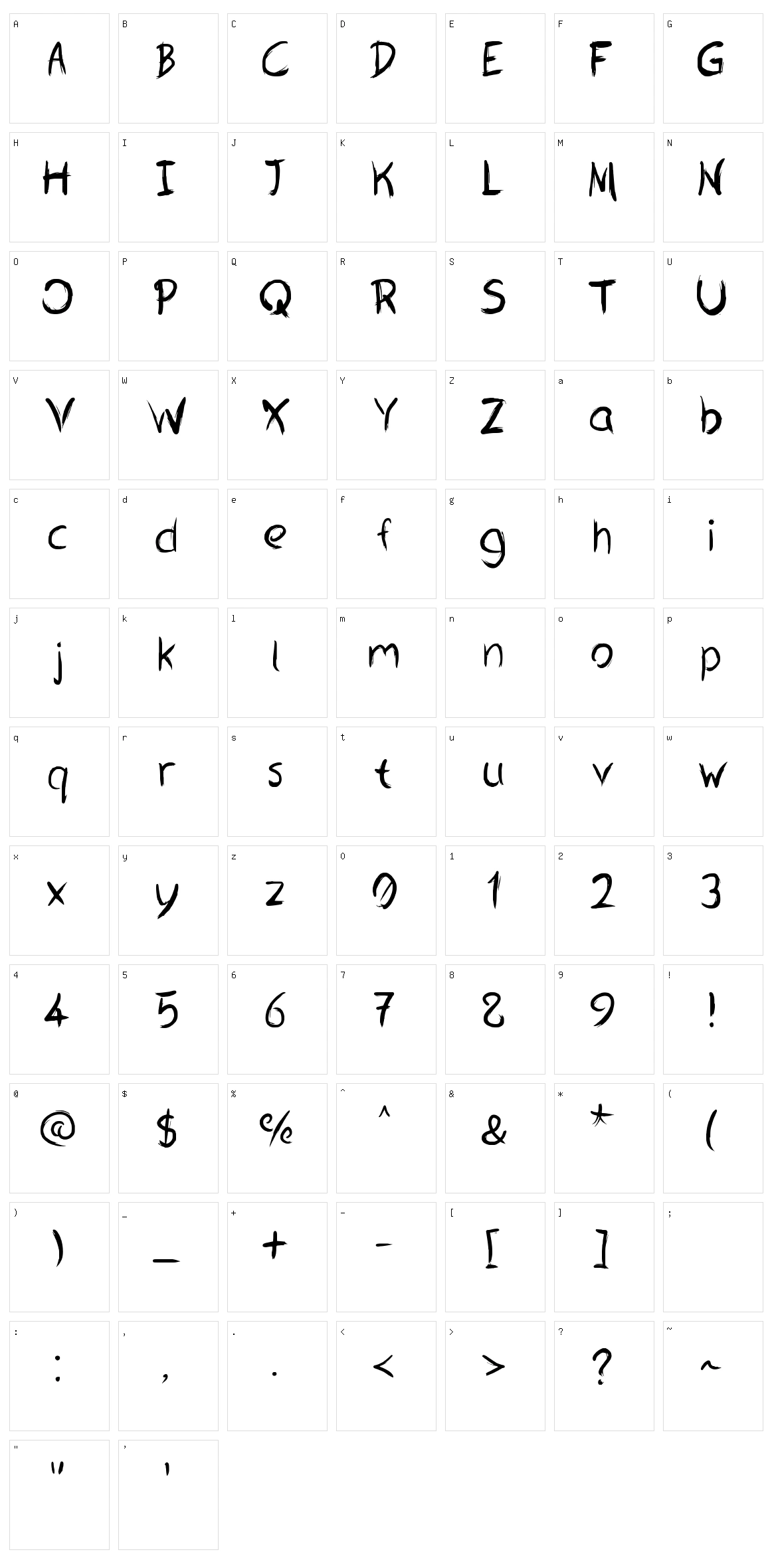 Ostelia Character Set