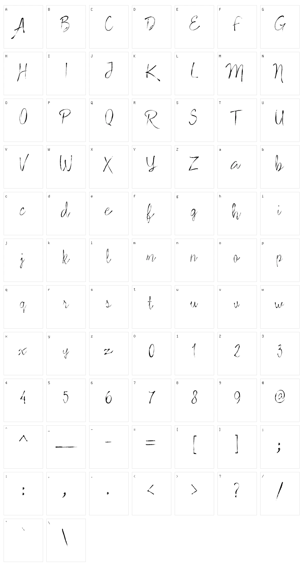 Stylish Marker Character Set