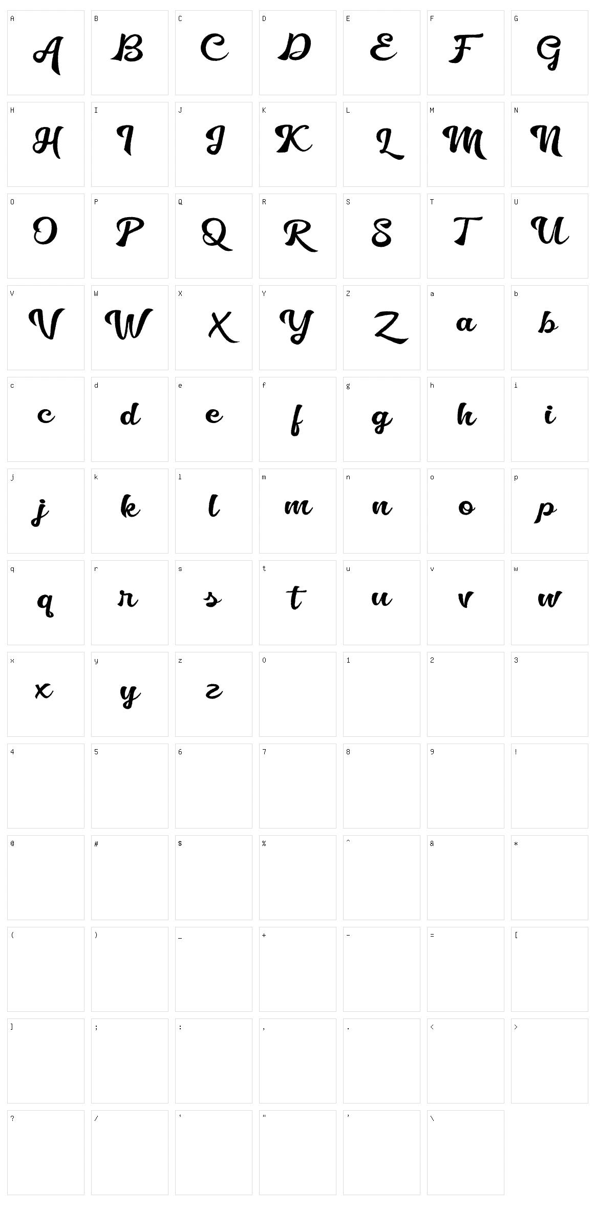 Golliath Character Set