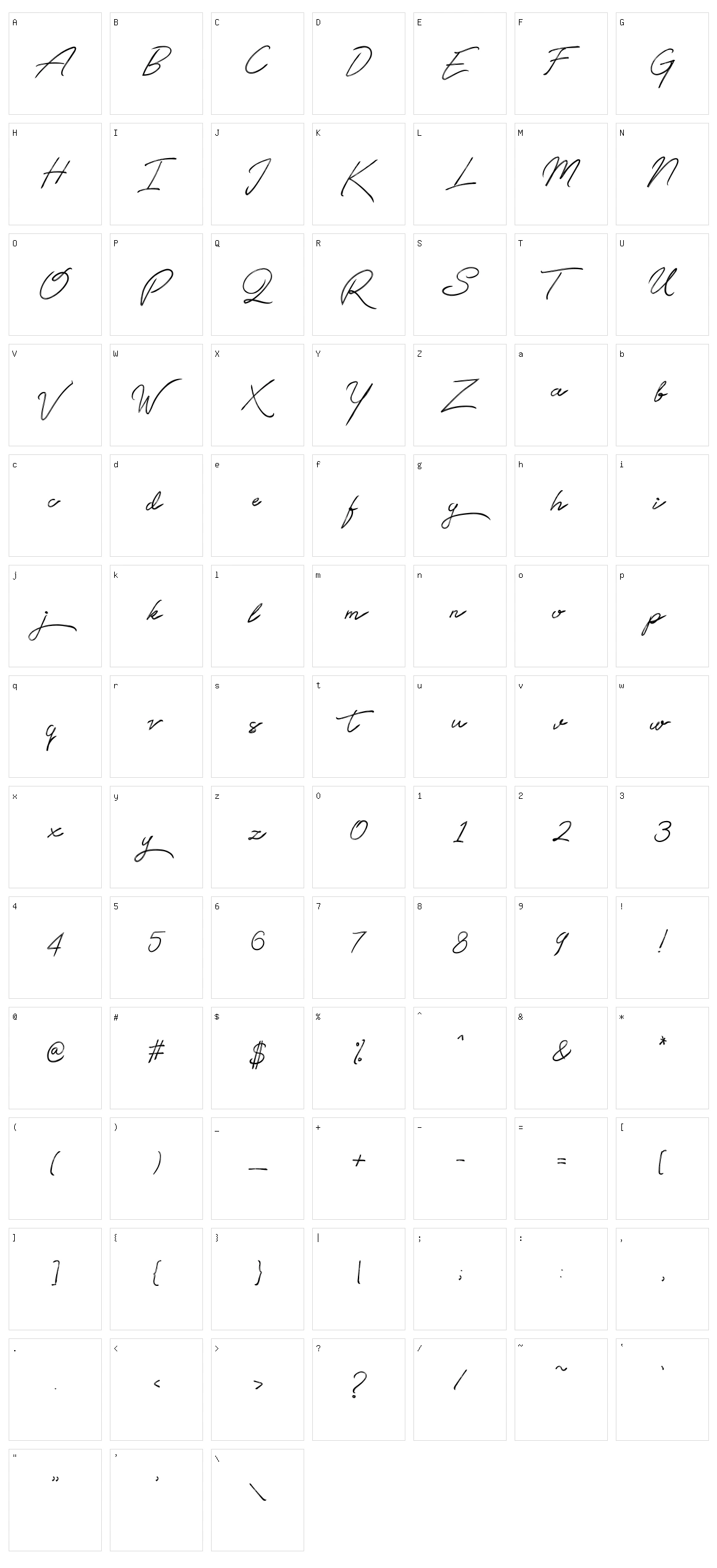 Qetey Character Set