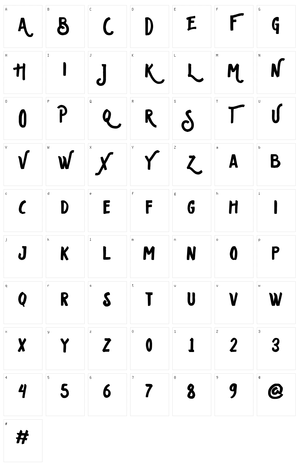 Oldventure Character Set