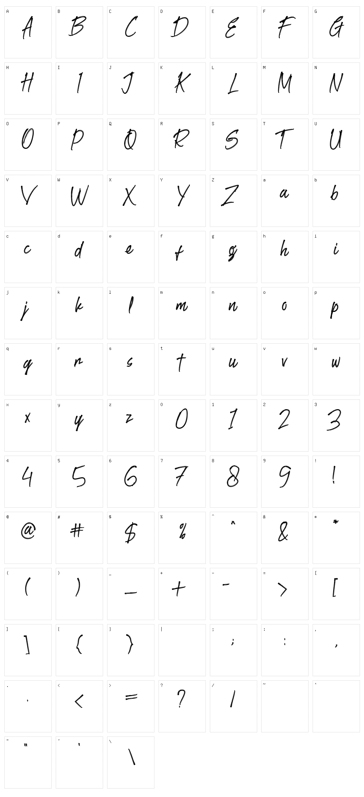 Goodlights Character Set