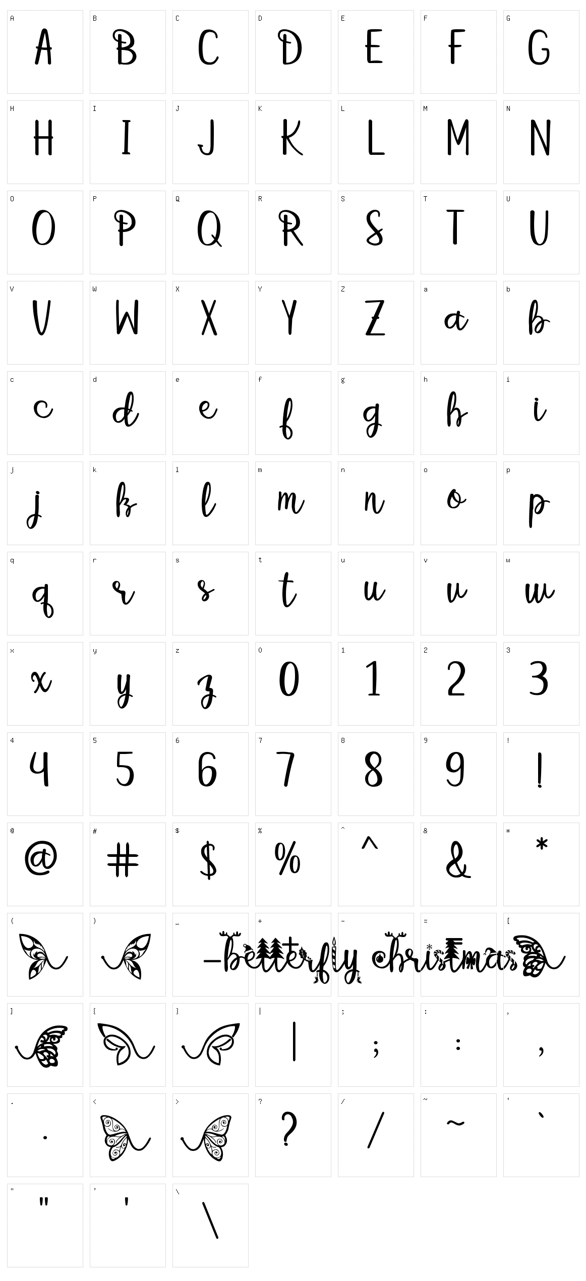 Betterfly Christmas Character Set