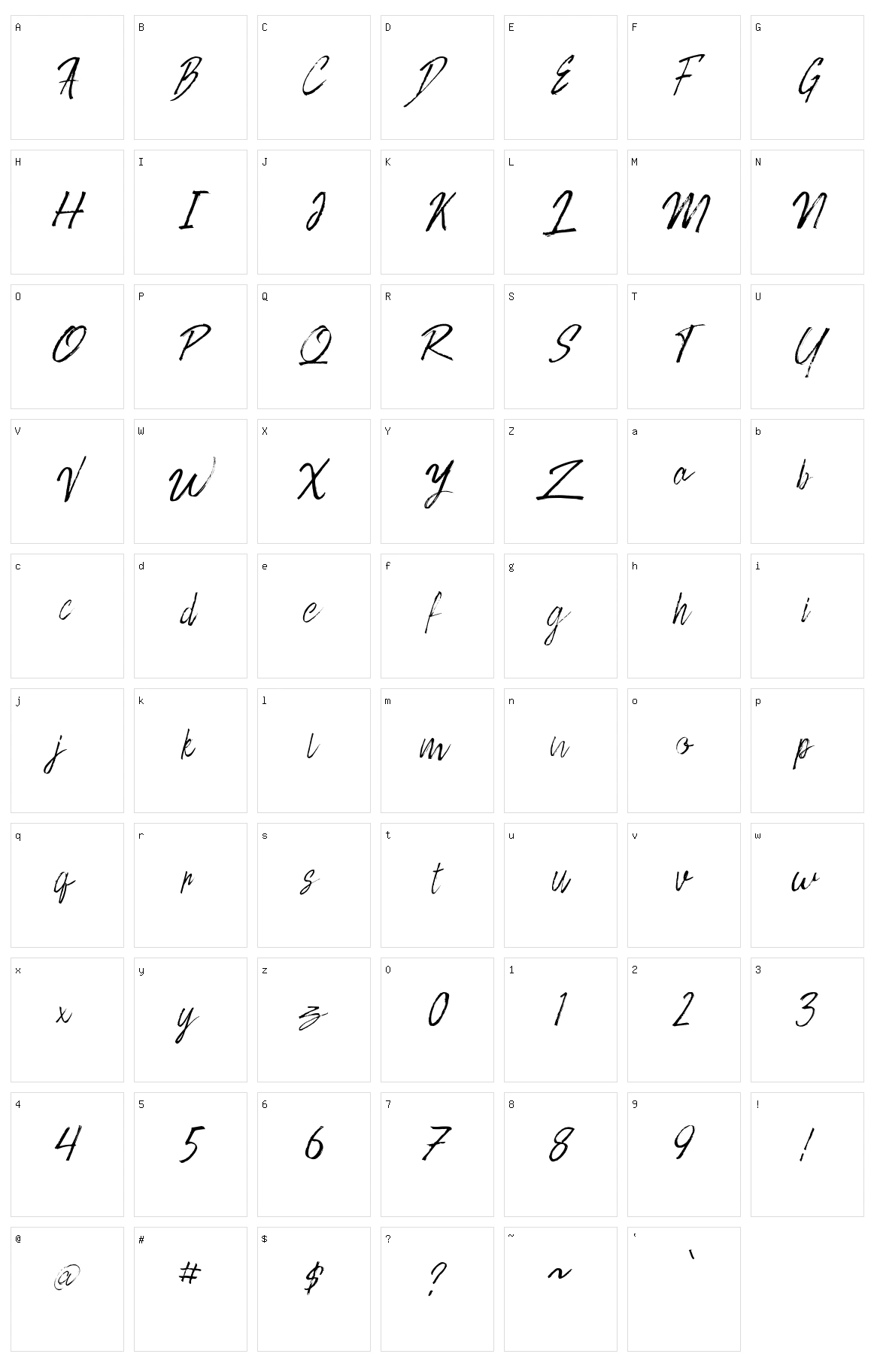 Rotove Character Set