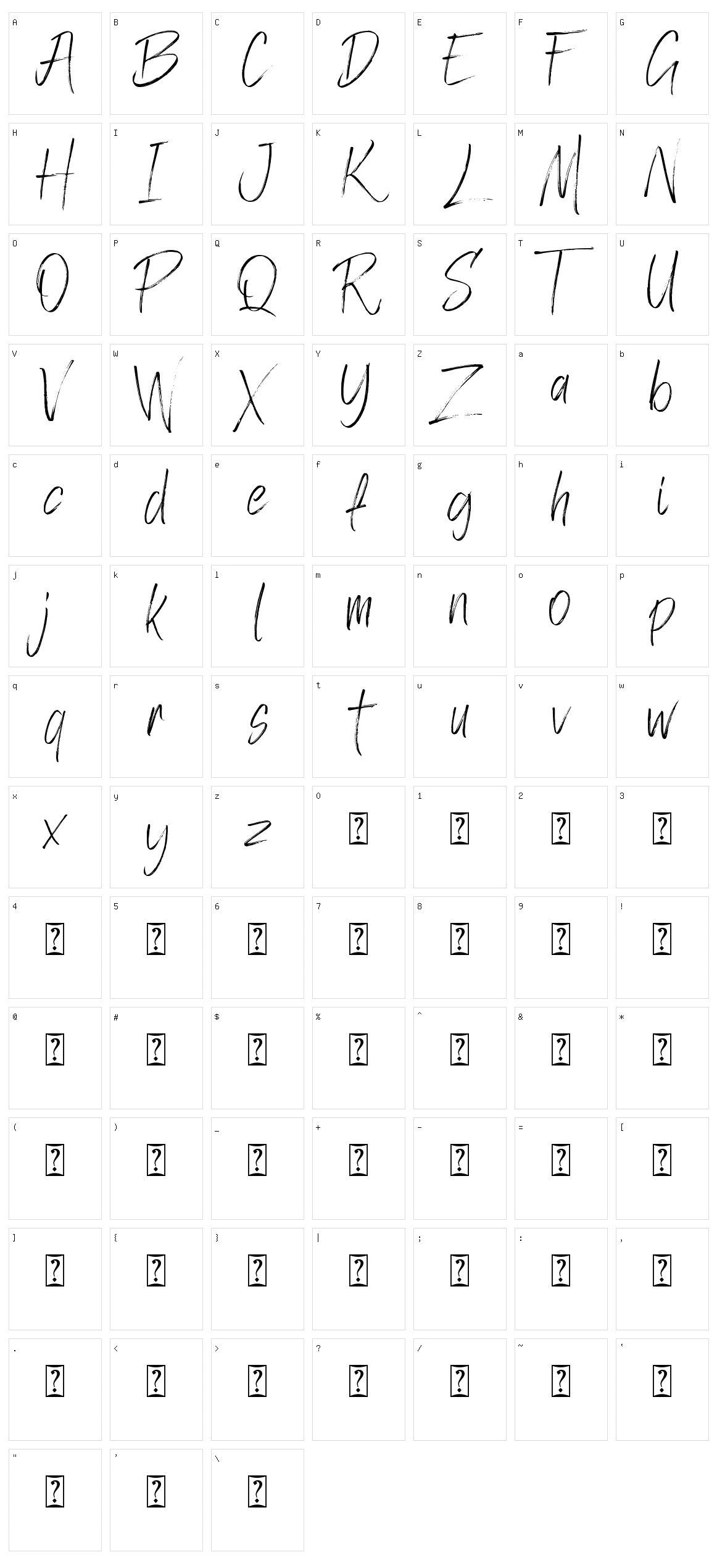 Zolanti Character Set