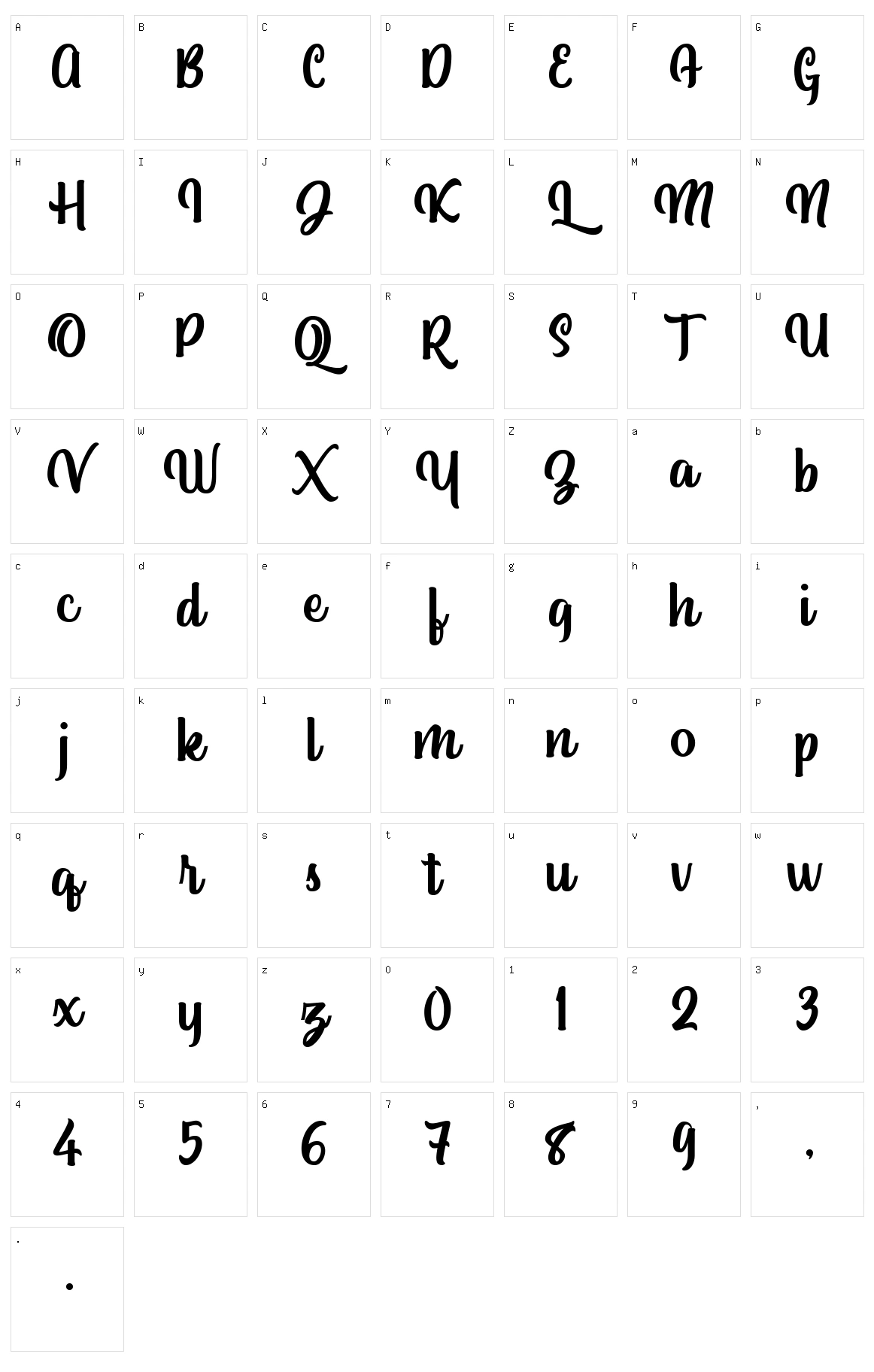 Standley Character Set