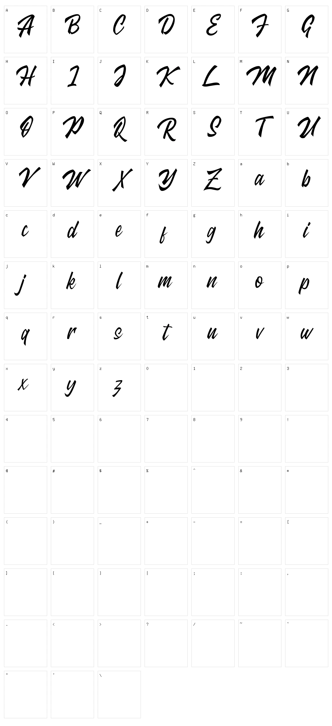 Kingstand Character Set
