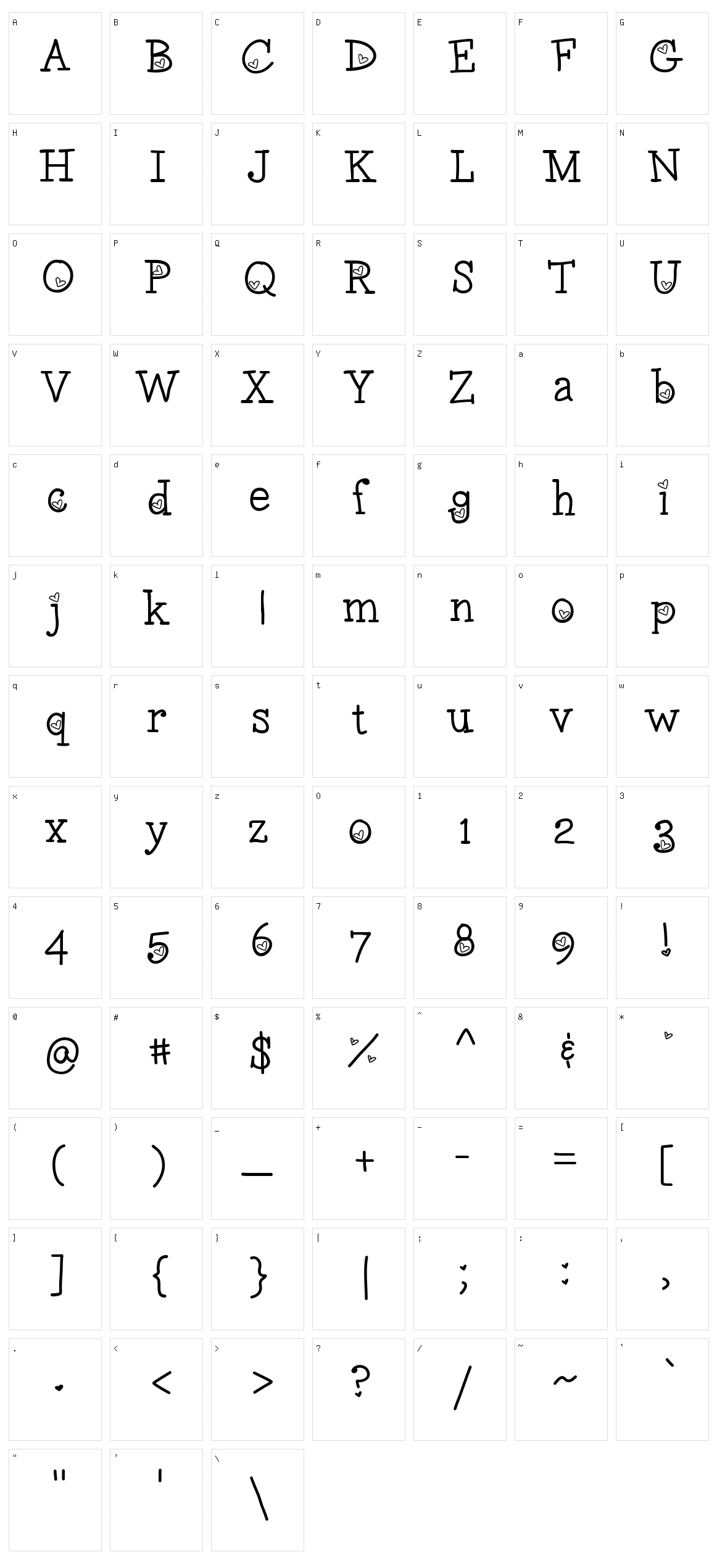 LoveNess Two Character Set