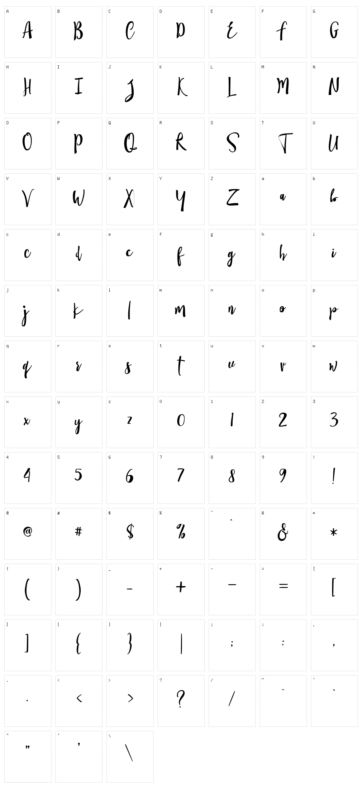 Wattever Character Set