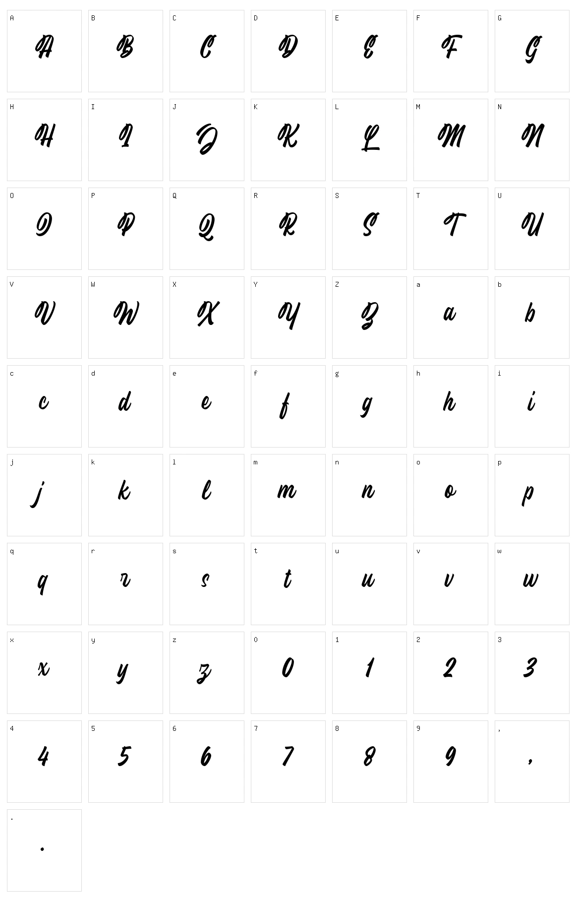 Windgard Character Set