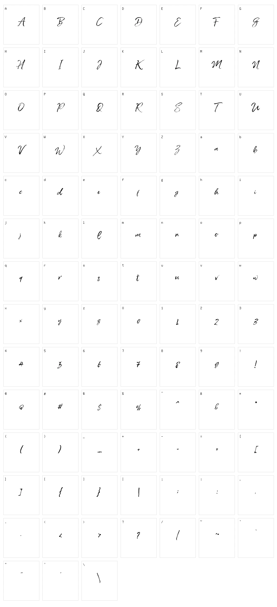 Coldays Memories Brush Character Set