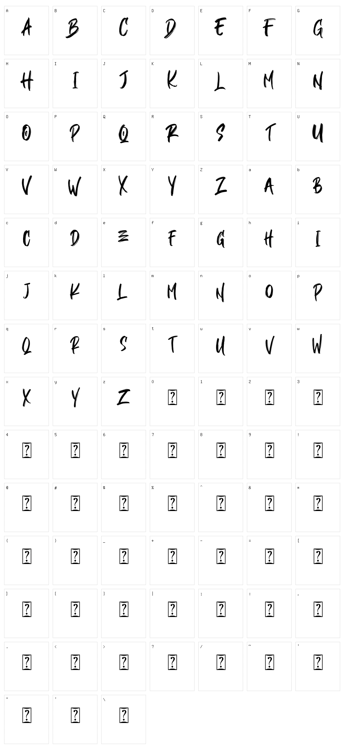 Blackball Character Set