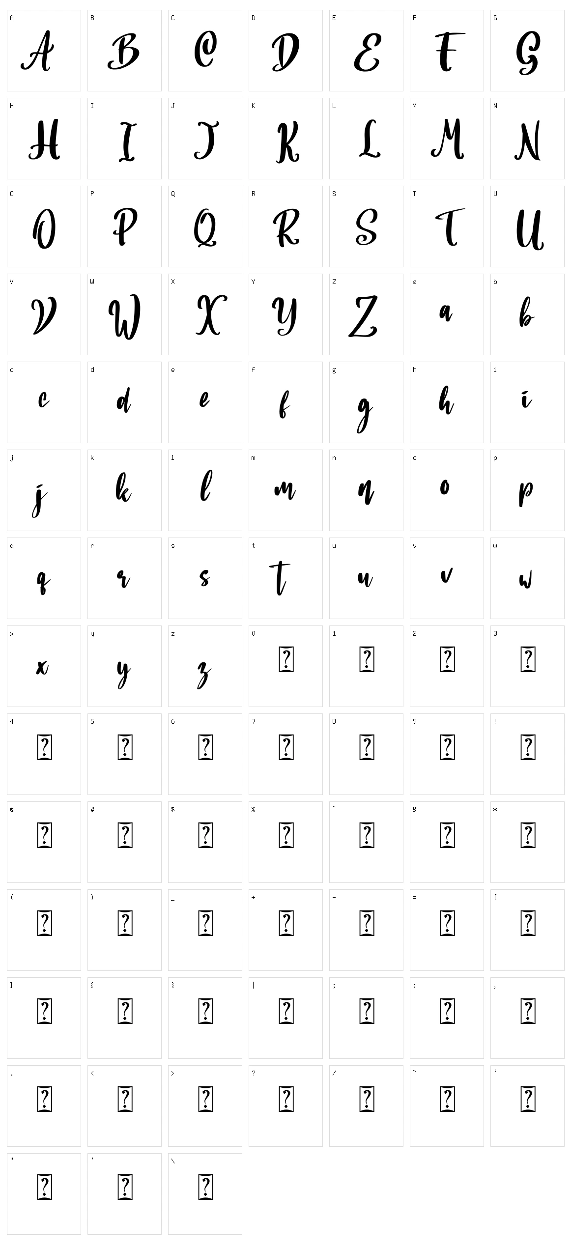 Landmark Character Set