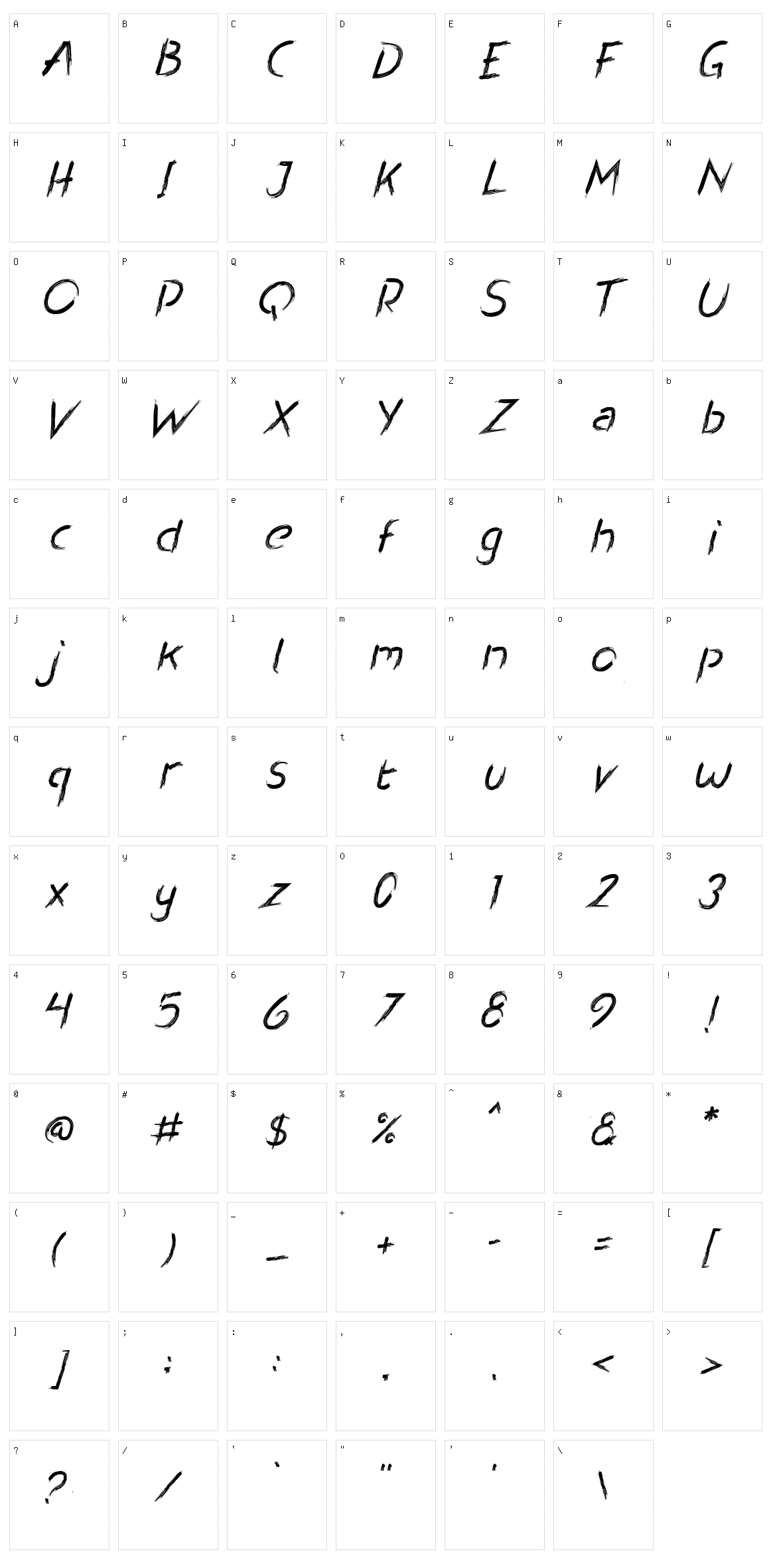 North Djakarta Character Set