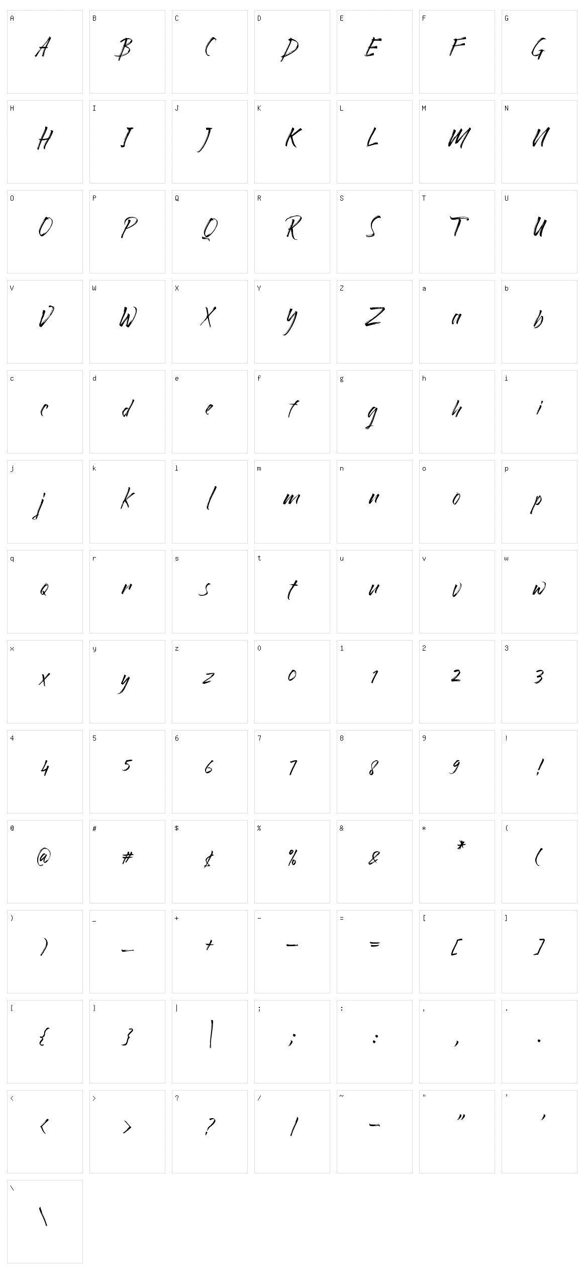 Rollingstand Character Set