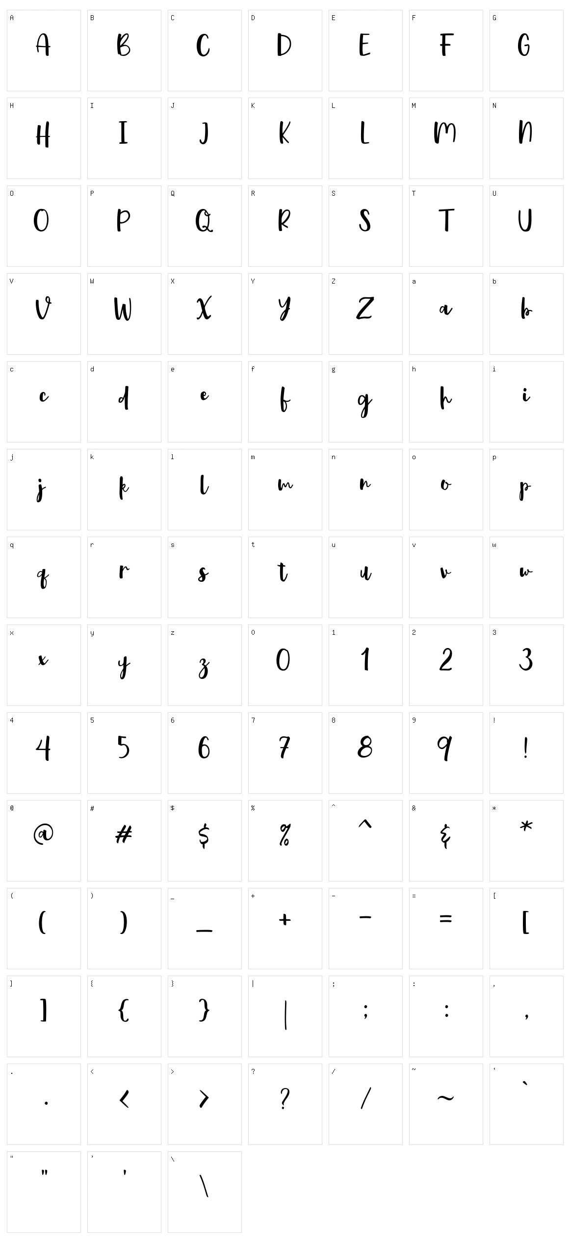 Quantum Character Set