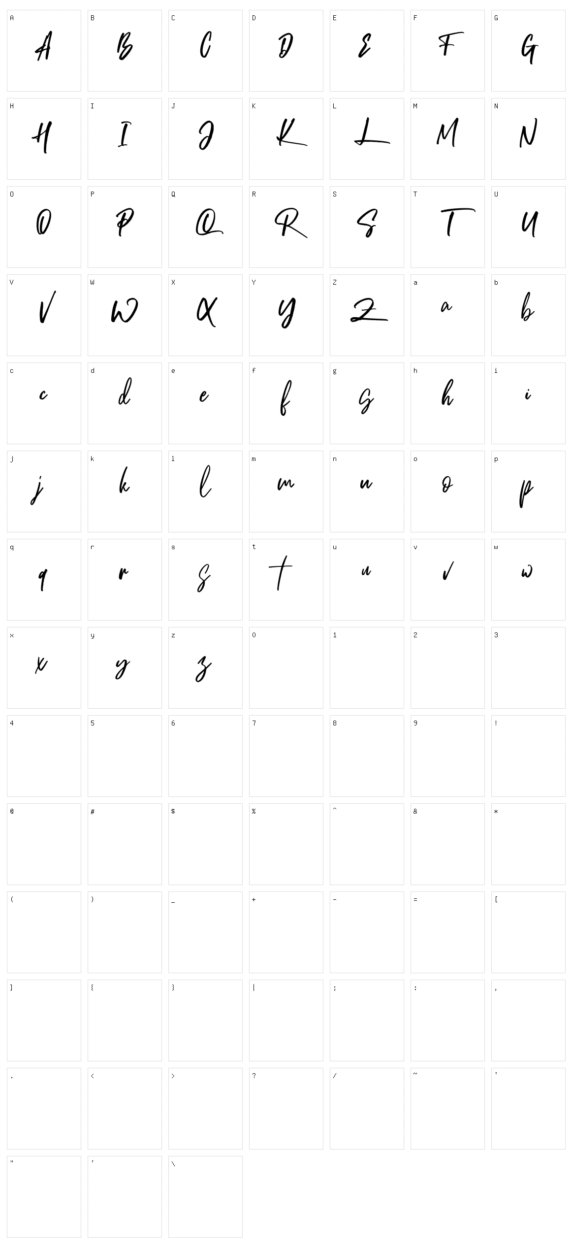 Brotthers Character Set
