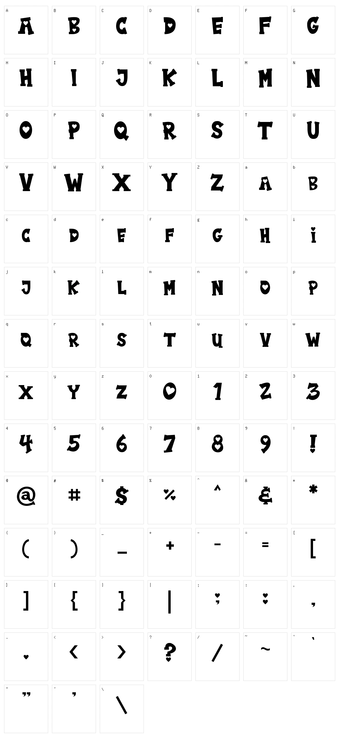 Meow in Love Character Set