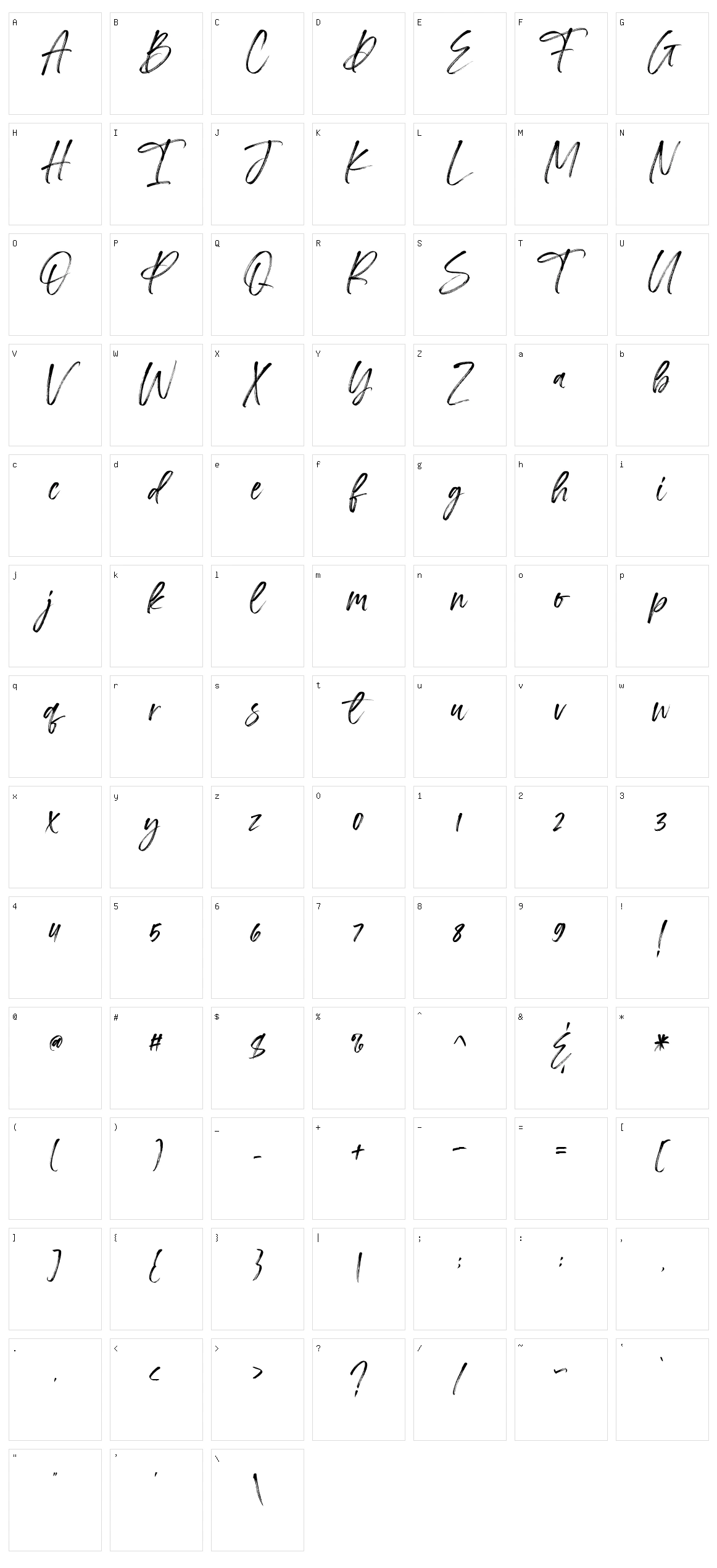 Irlandya Character Set