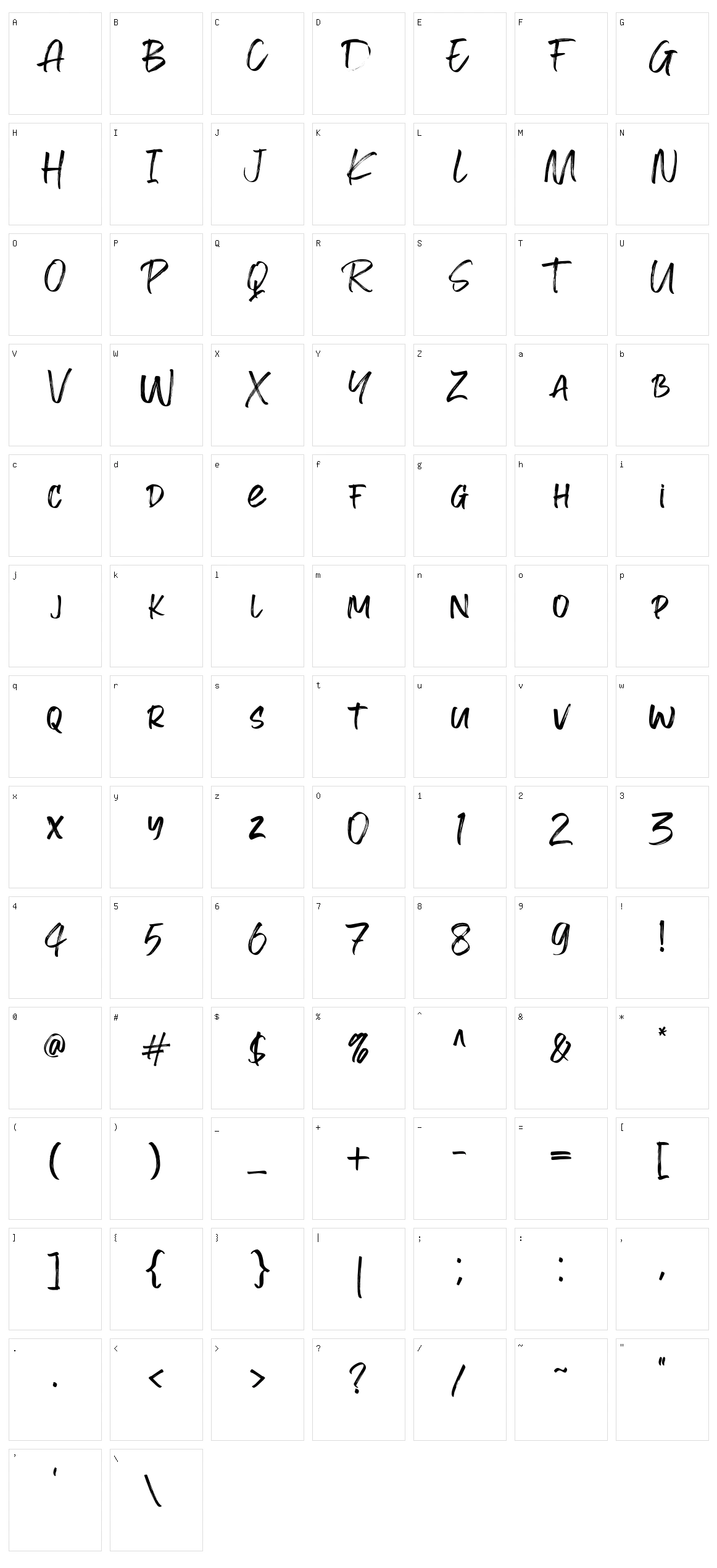 Emixvade Character Set