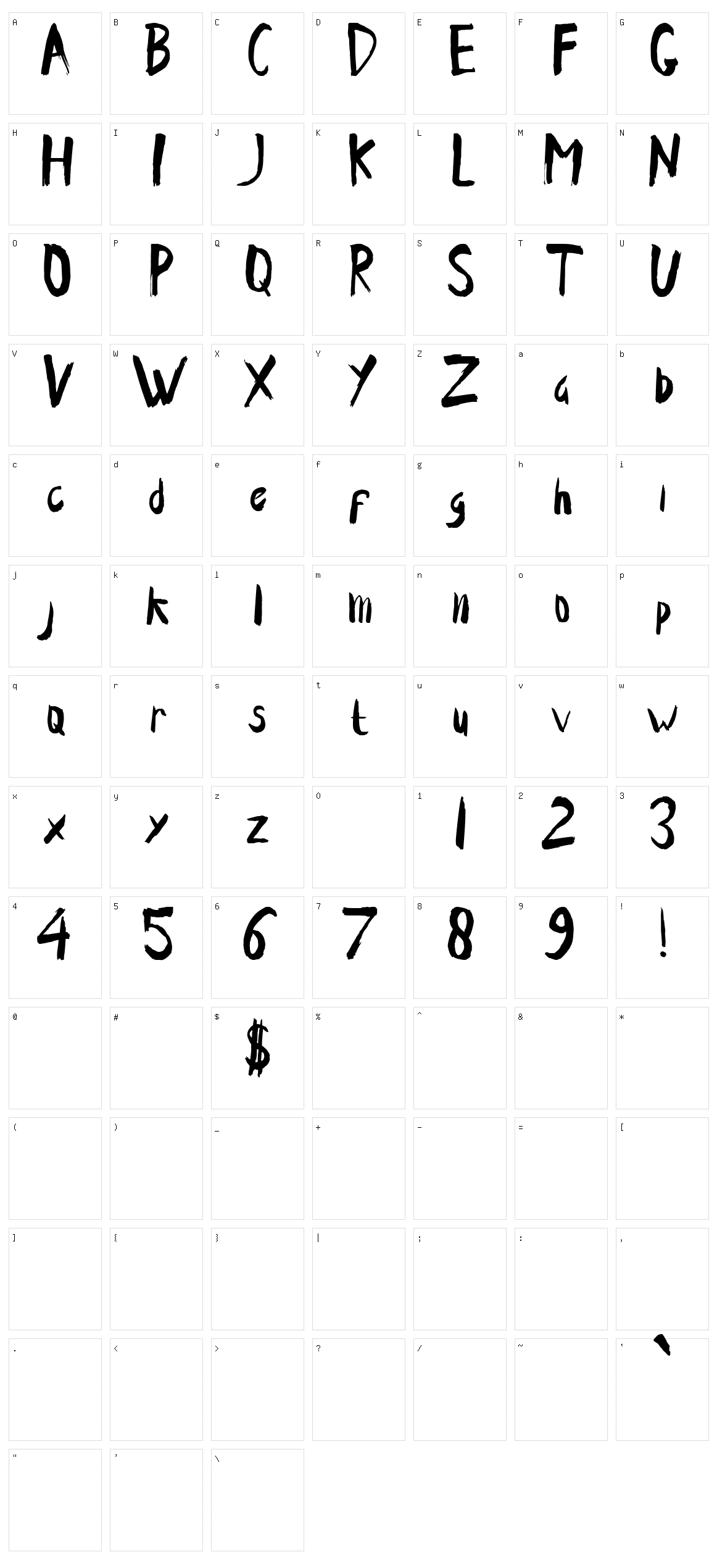 Ende Character Set