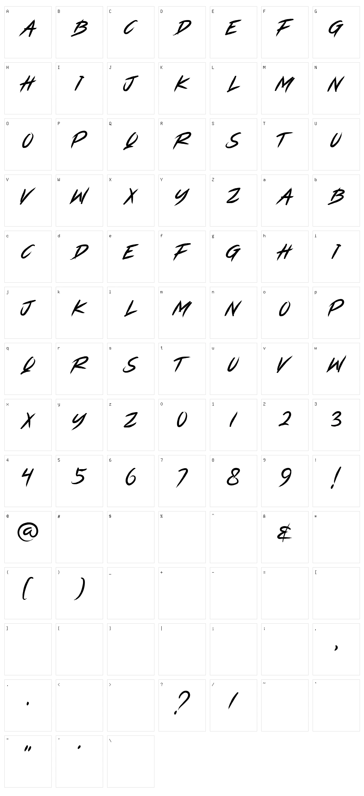Riverstock Character Set