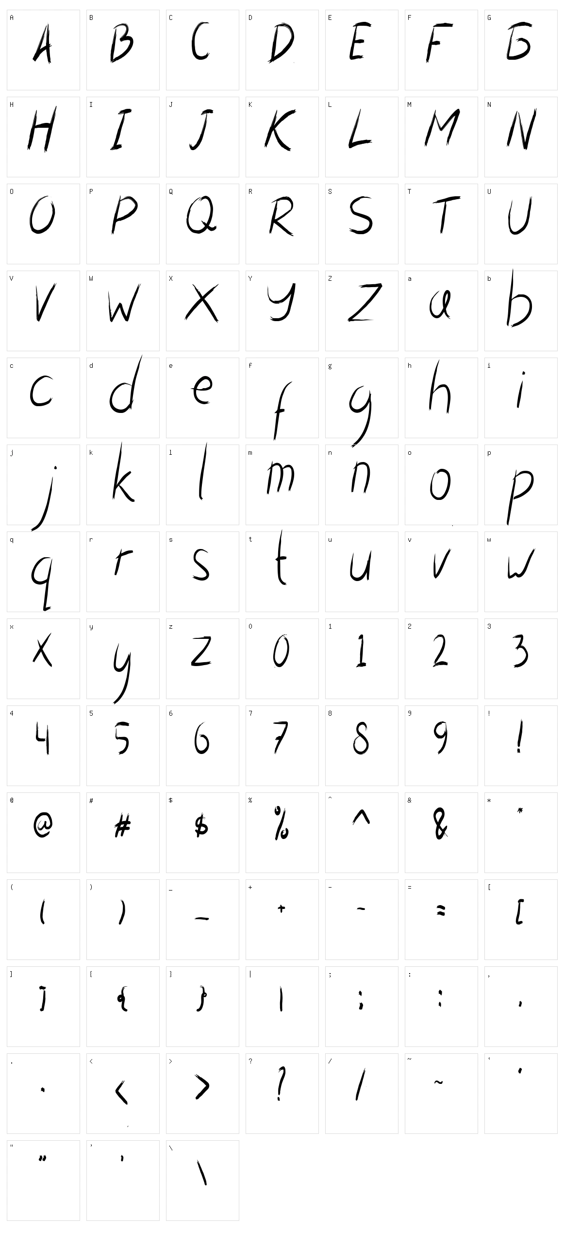 Asem Character Set