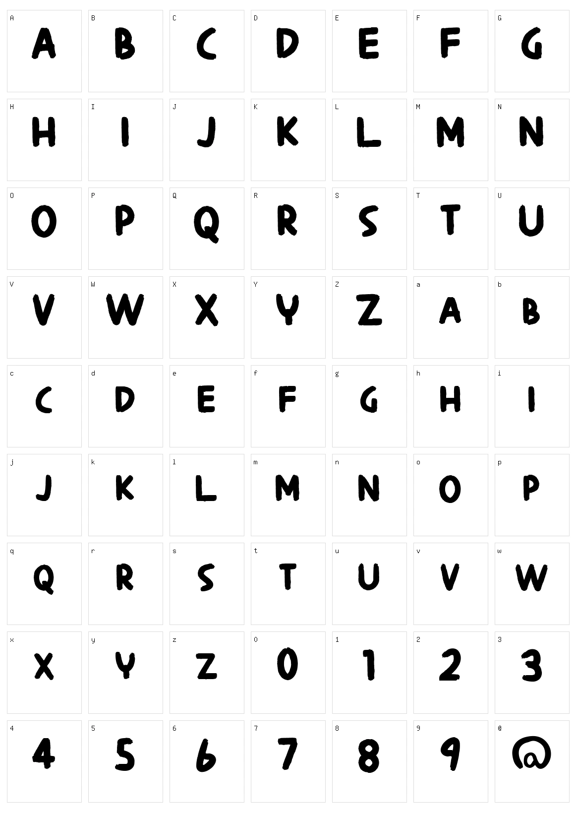 Saspoor Character Set