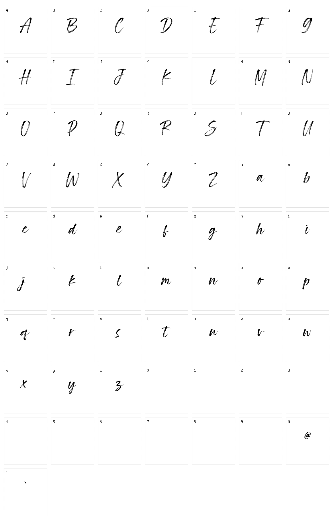Blackhills Character Set