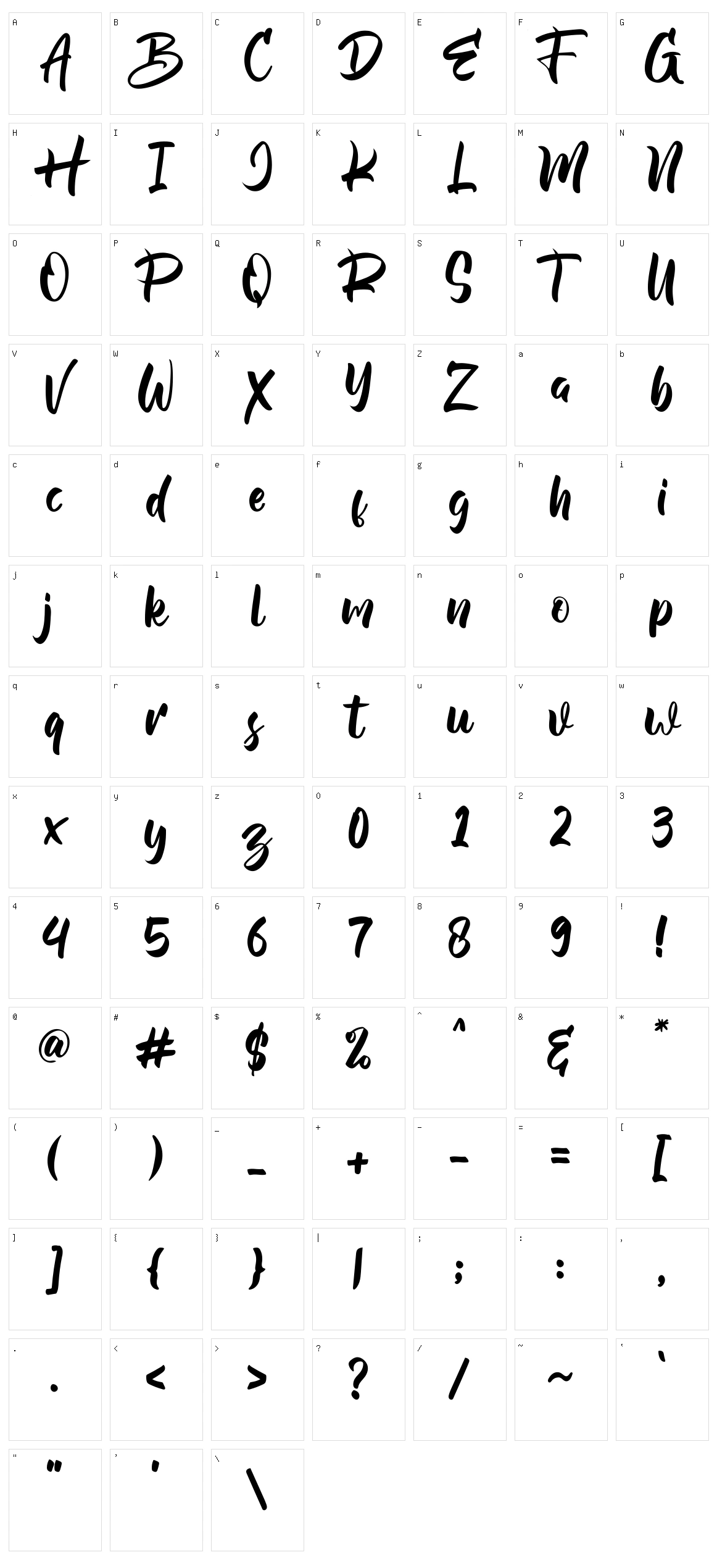 Kalyubi Character Set