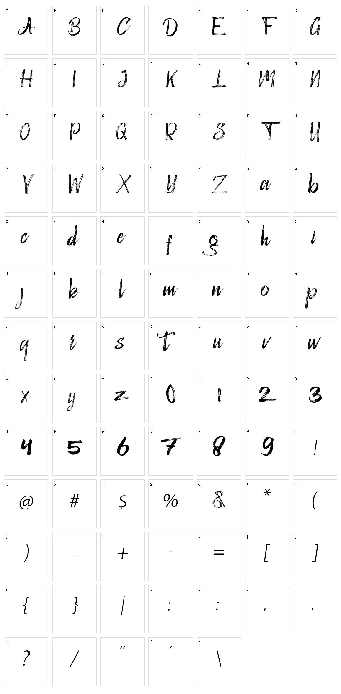 Victograms Character Set