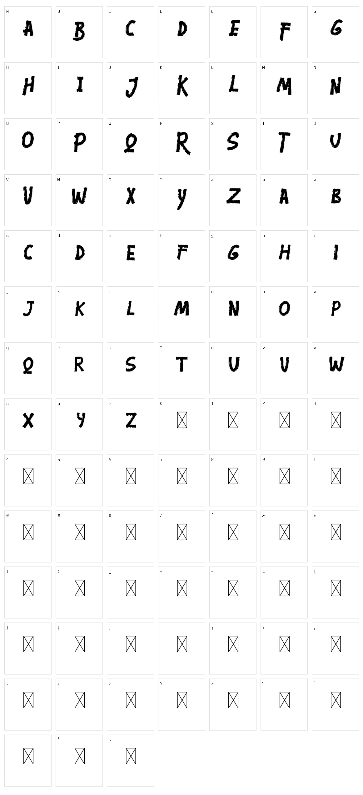 Ogowey Character Set